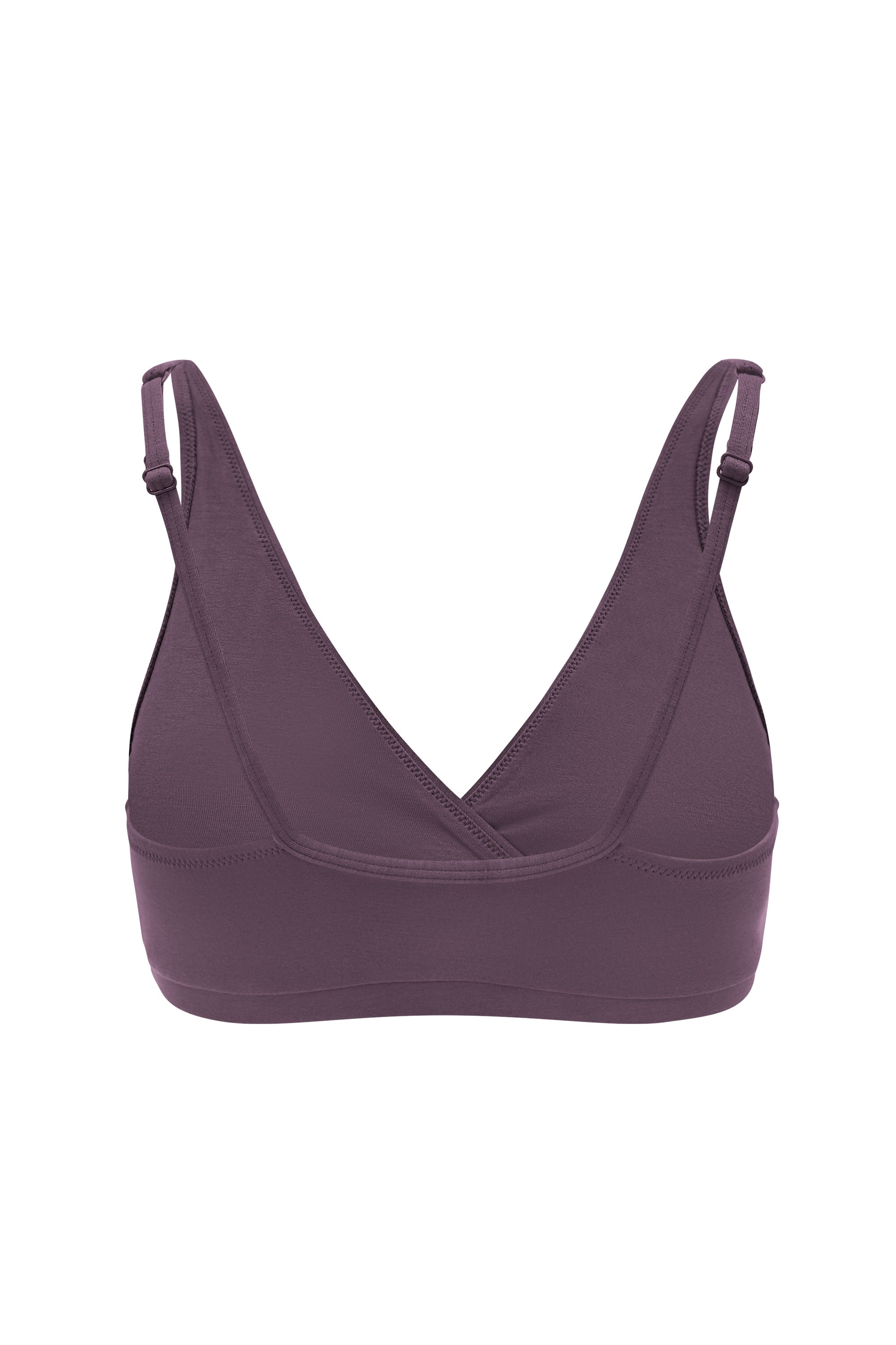 Women's Cross Front Bralette in Currant