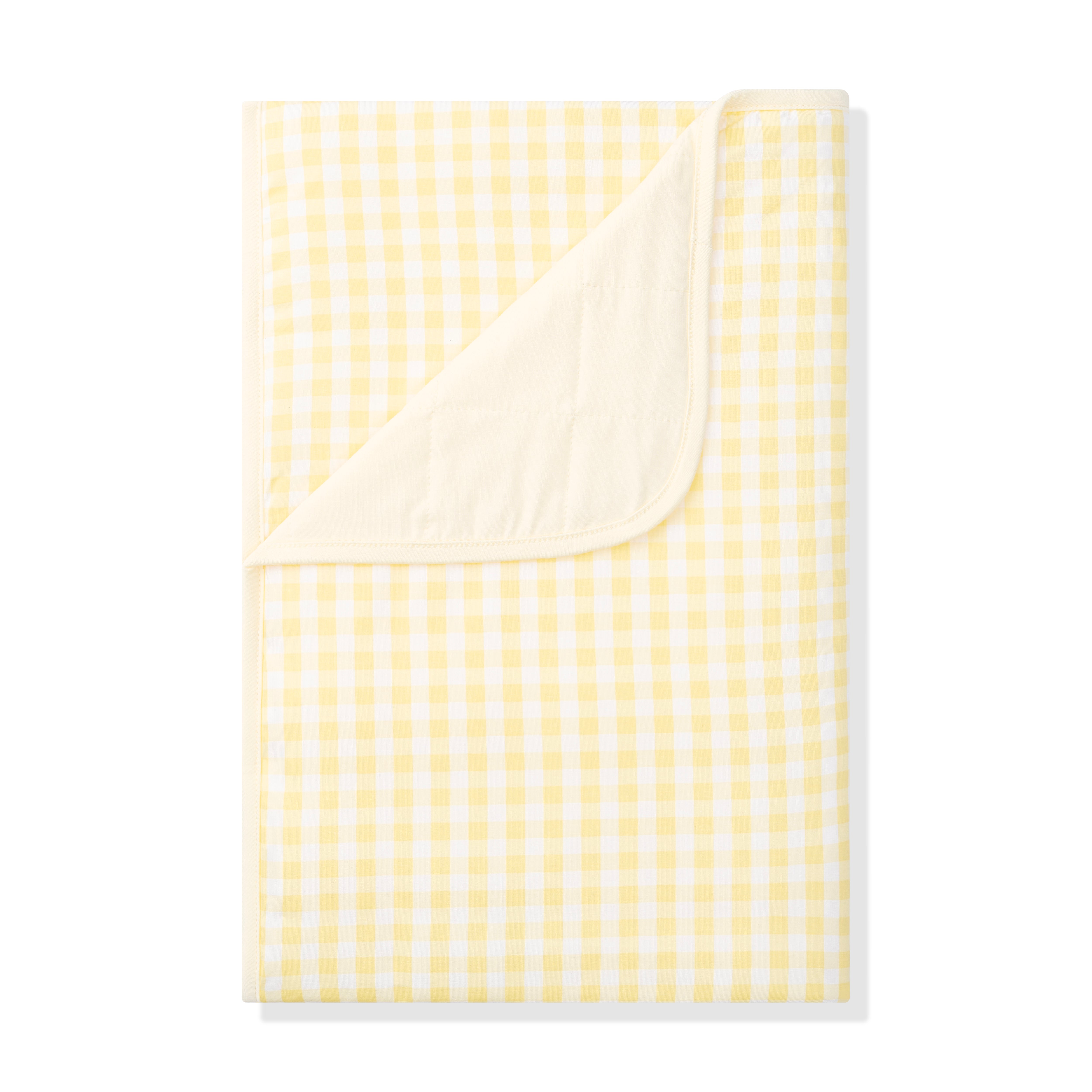 Toddler Blanket in Gingham Chamomile 1.0