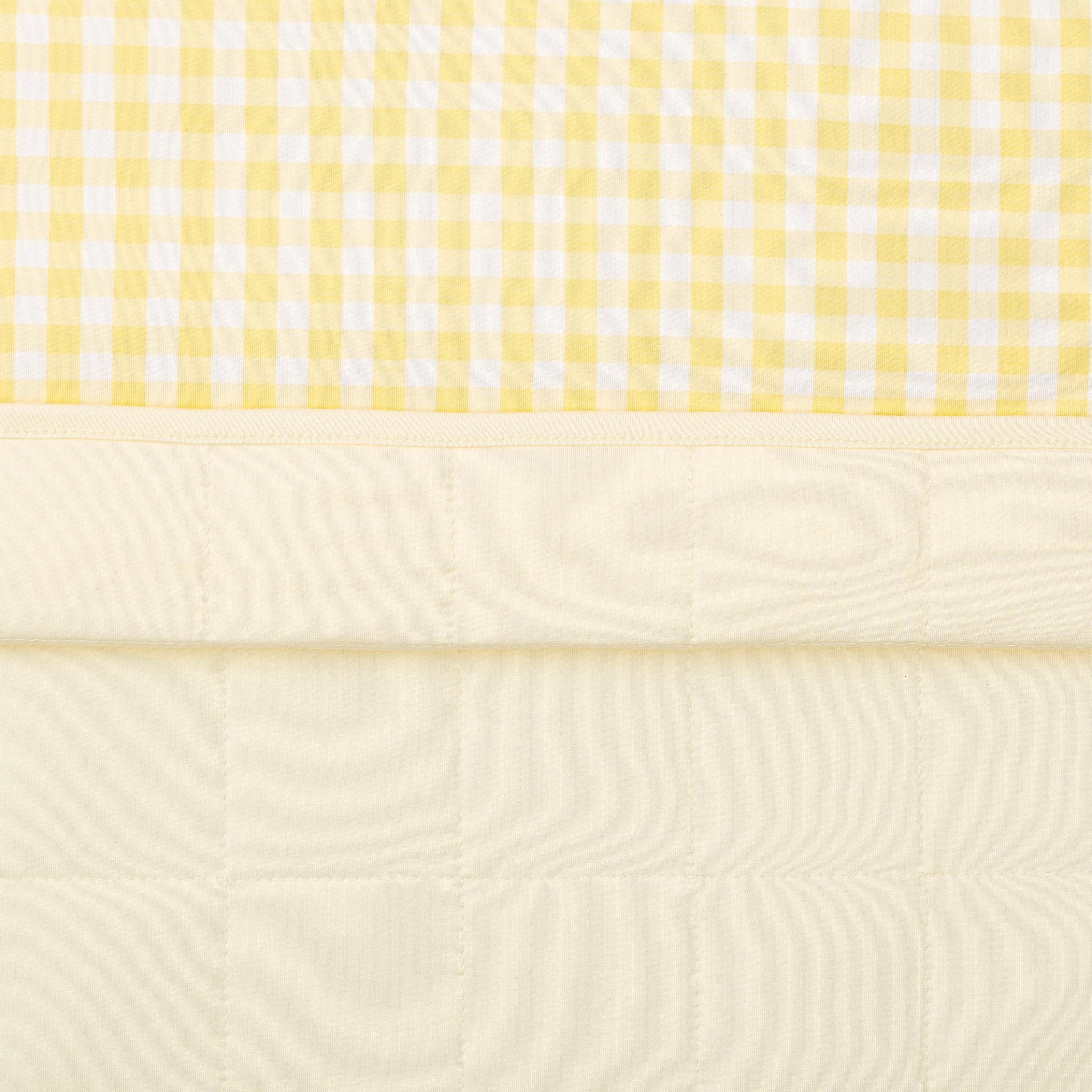 Toddler Blanket in Gingham Chamomile 1.0