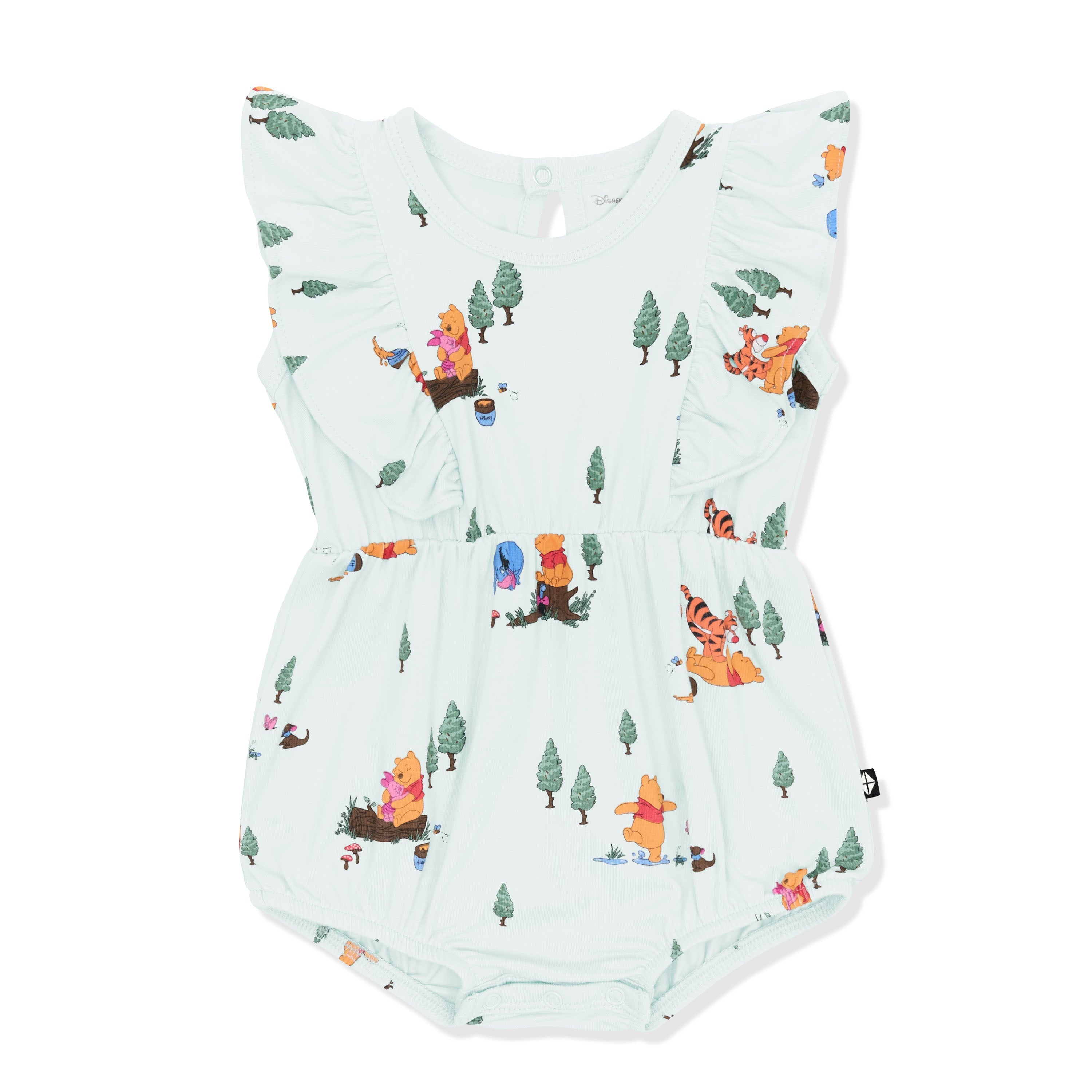 Bubble Romper in Winnie the Pooh Hundred Acre Wood