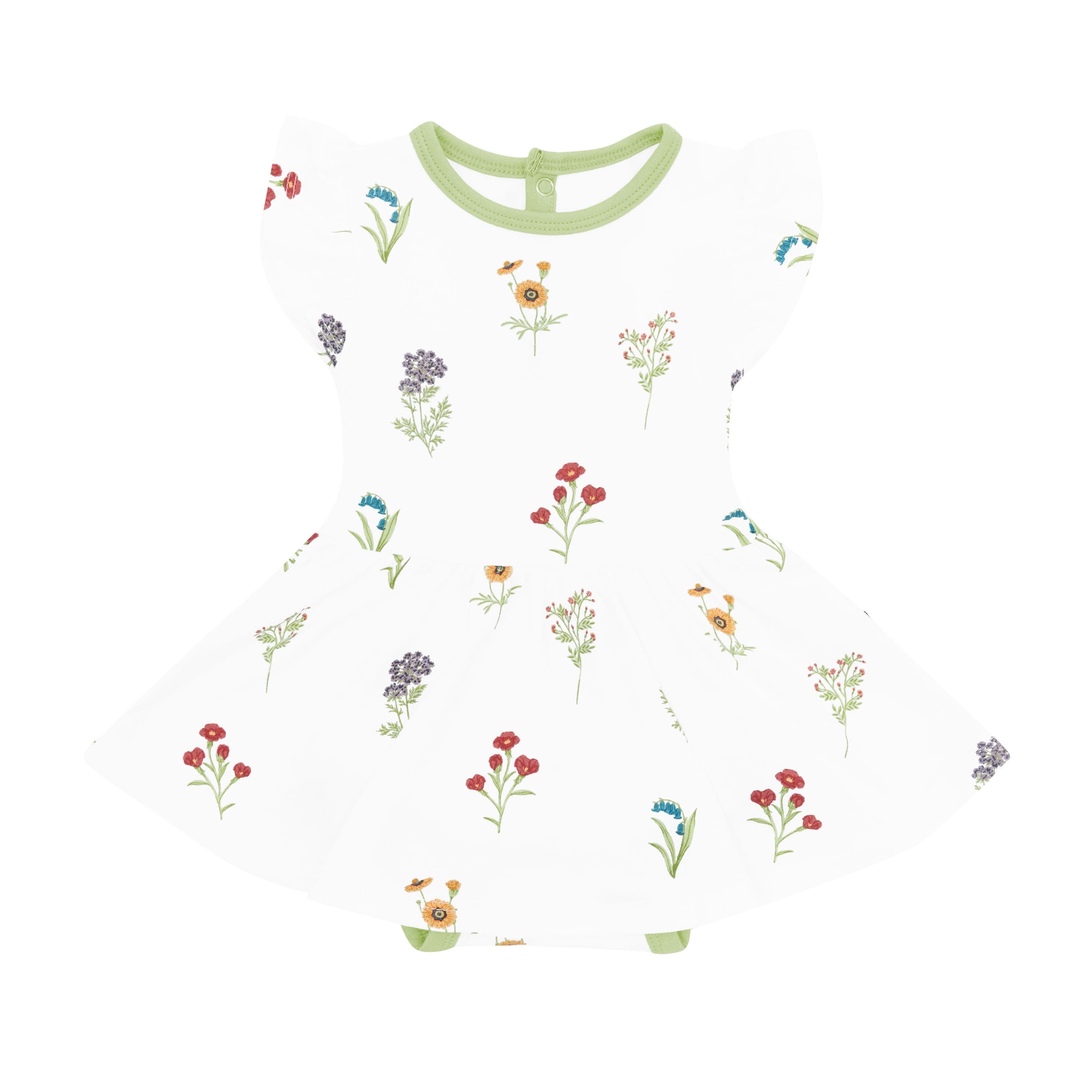 Twirl Bodysuit Dress in Wildflower