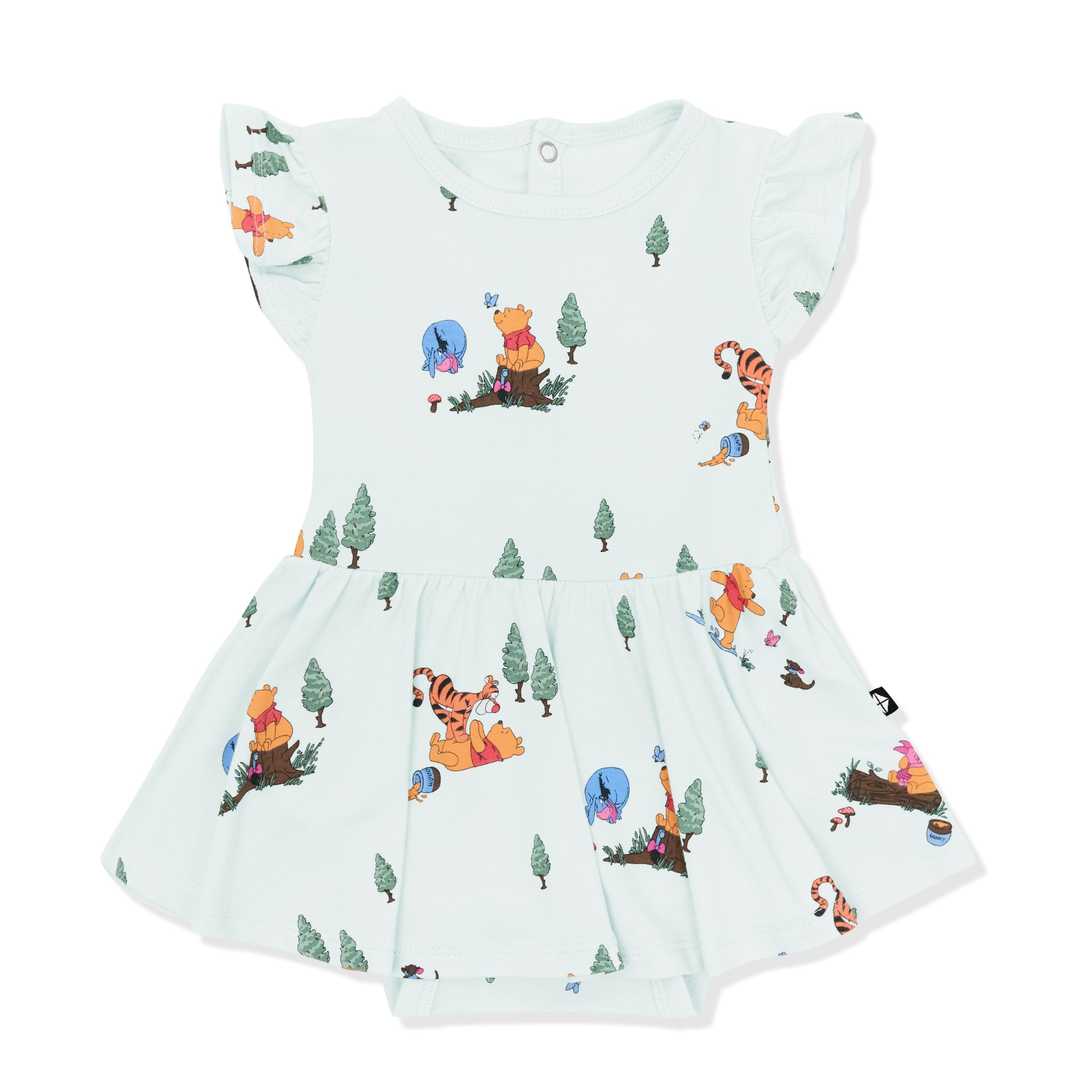 Twirl Bodysuit Dress in Winnie the Pooh Hundred Acre Wood