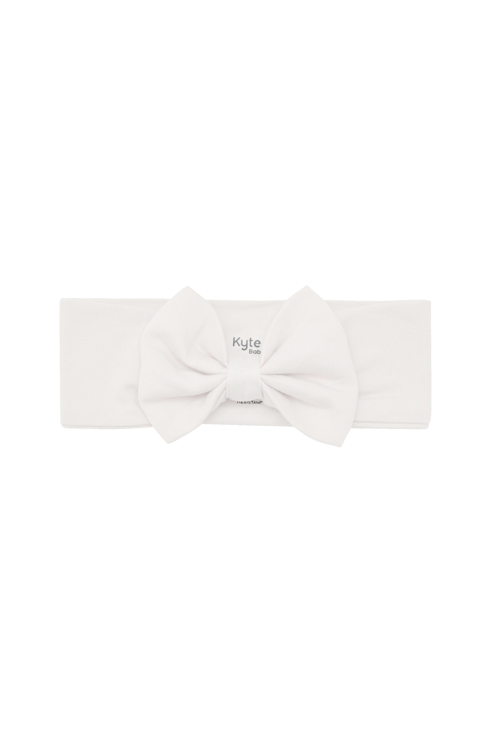 Bow Headband in Oat