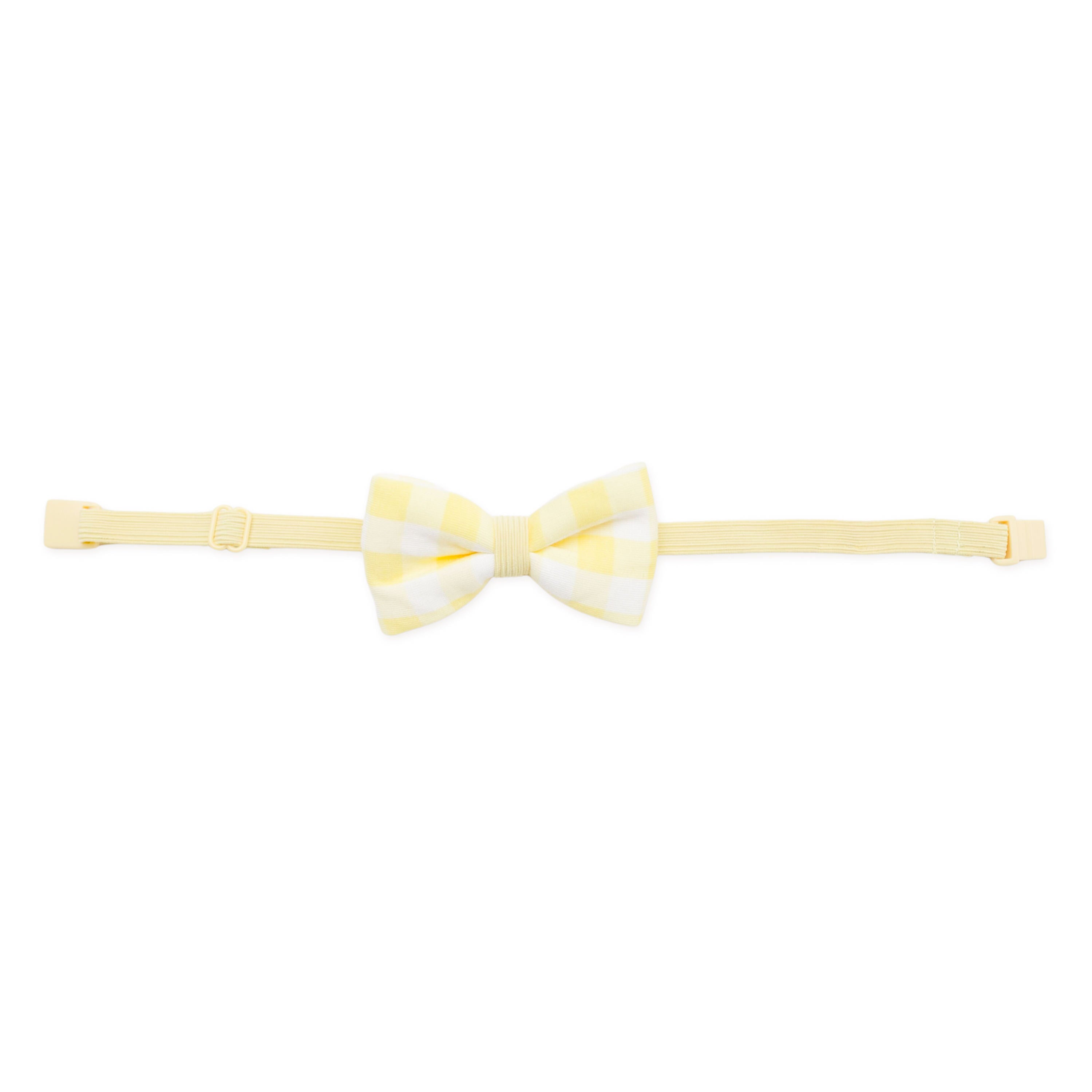 Bow Tie in Gingham Chamomile