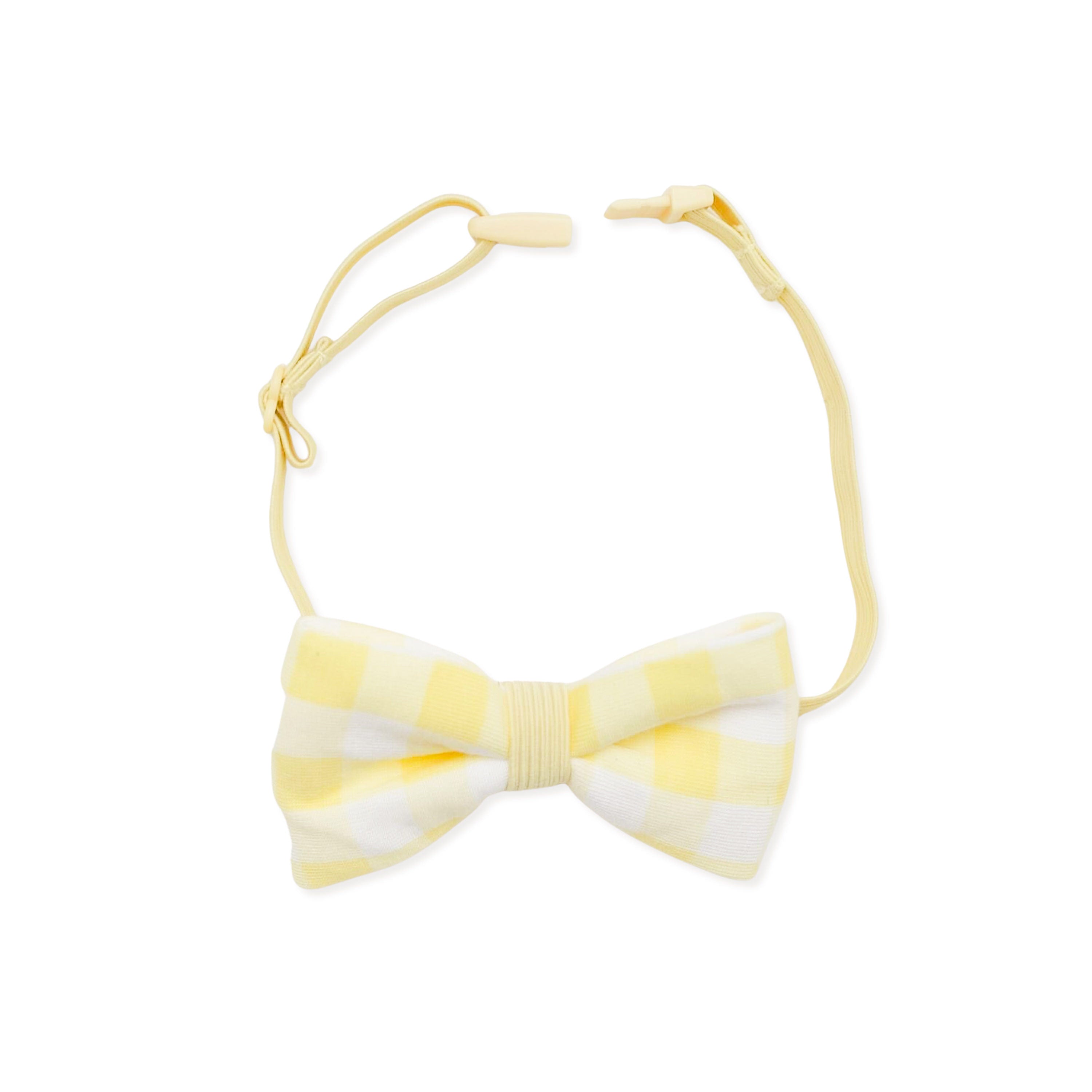 Bow Tie in Gingham Chamomile