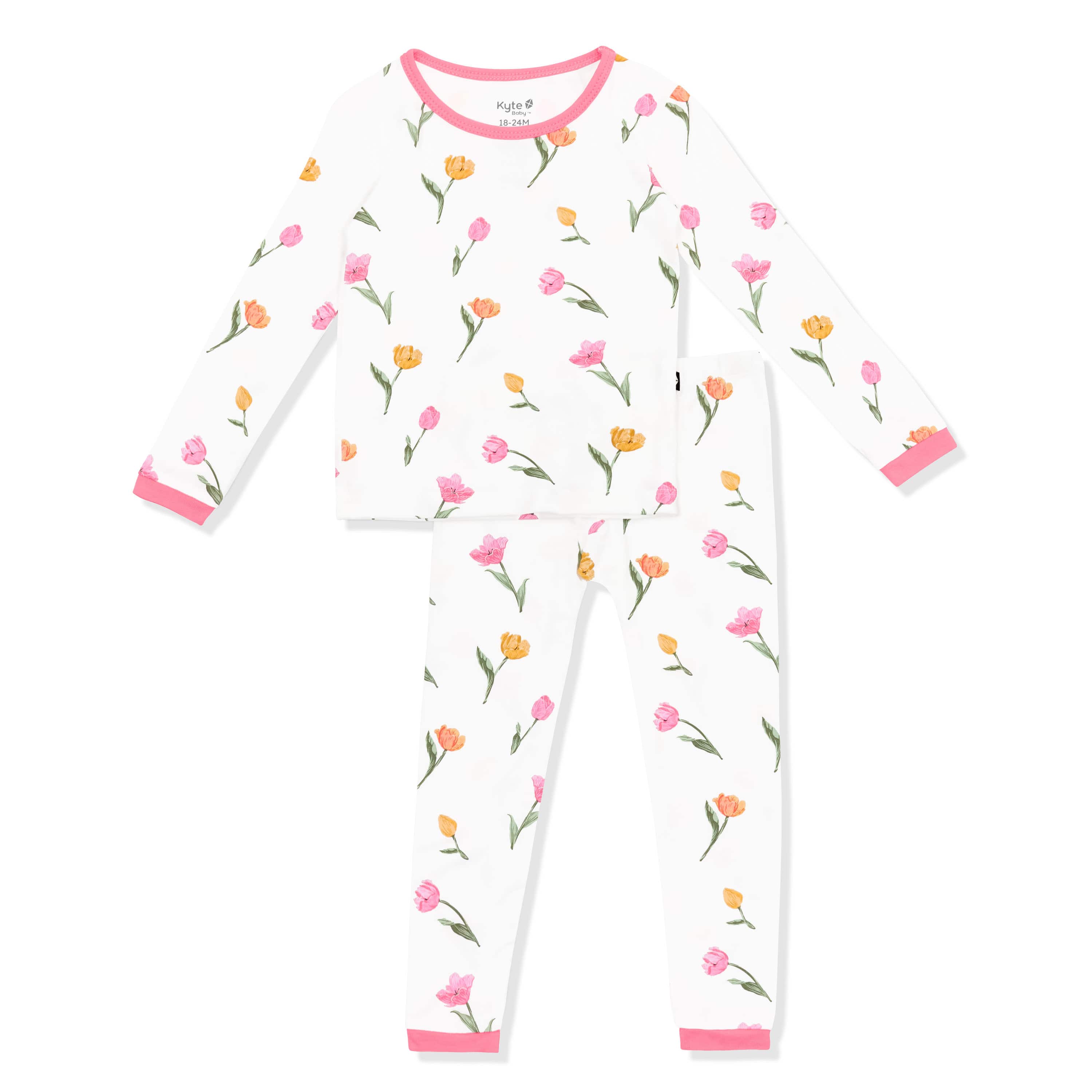 Long Sleeve Pajamas in Tulip