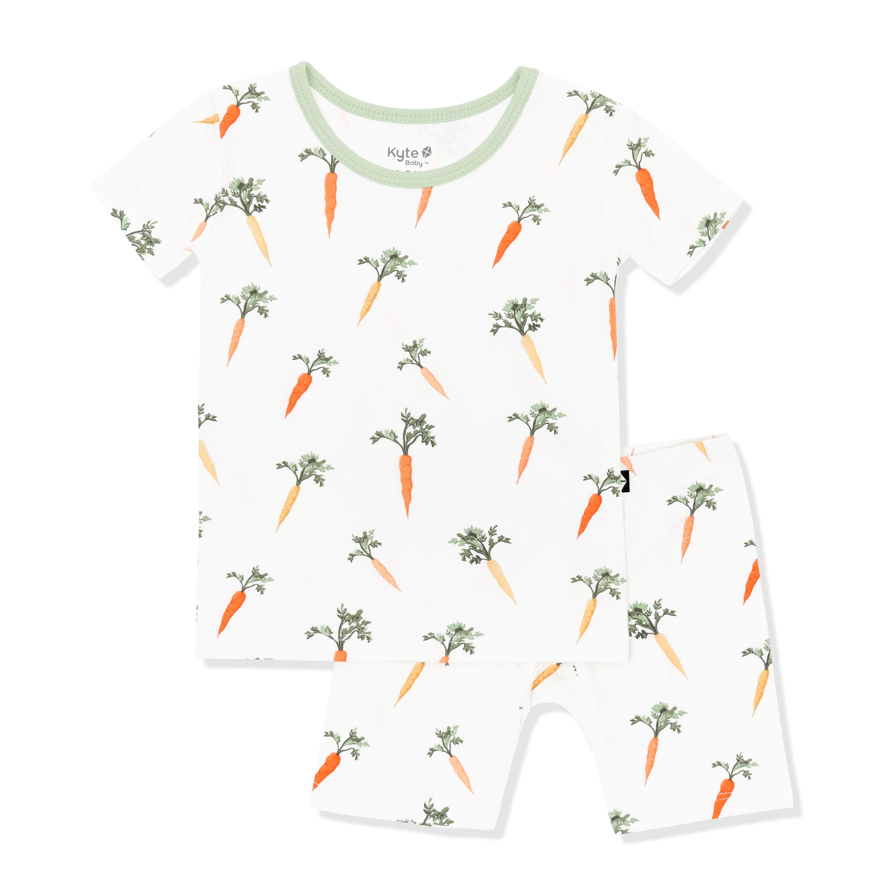Short Sleeve Pajamas in Carrot