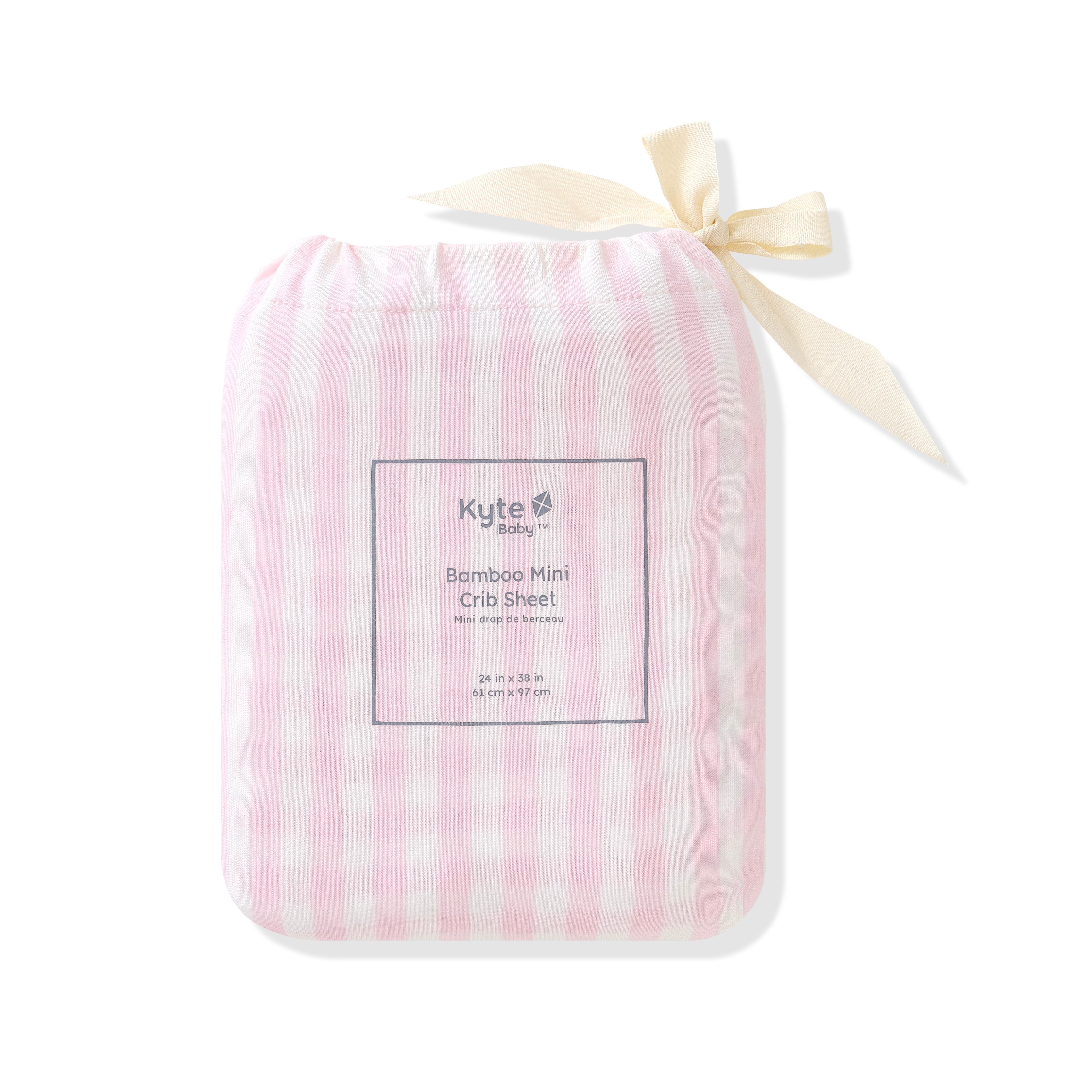 Mini Crib Sheet in Small Sakura Stripe