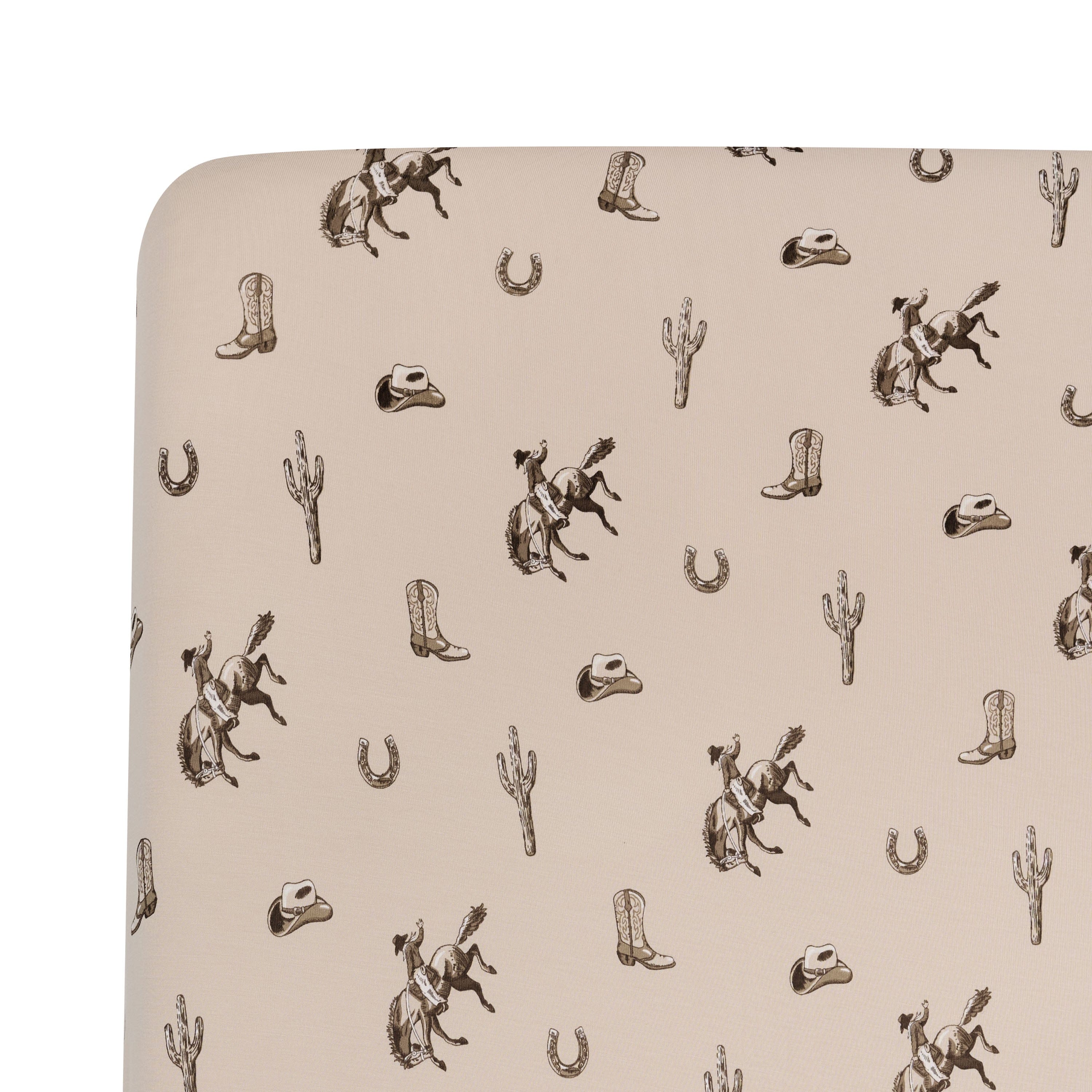 Crib Sheet in Classic Cowboy