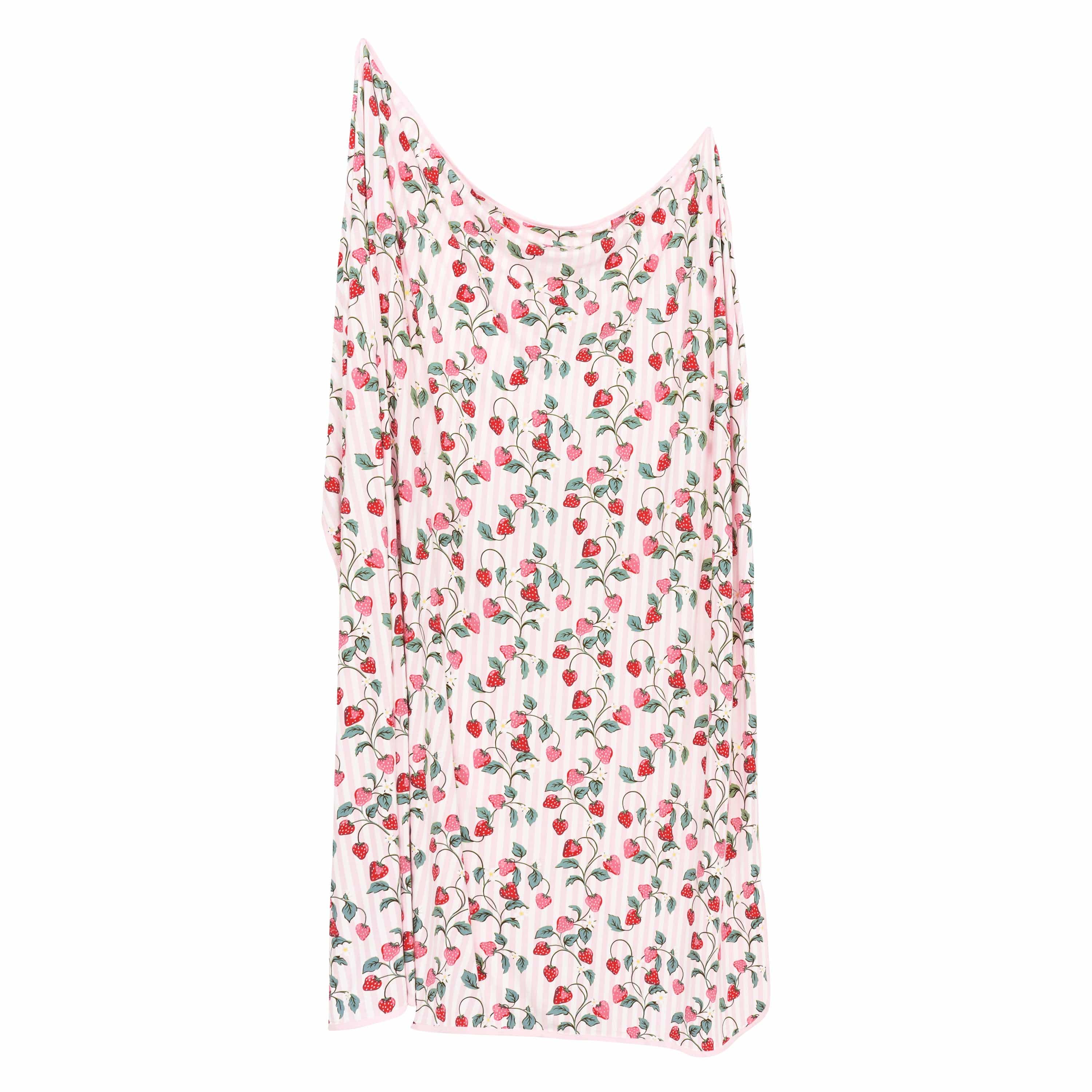 Swaddle Blanket in Strawberry Fields