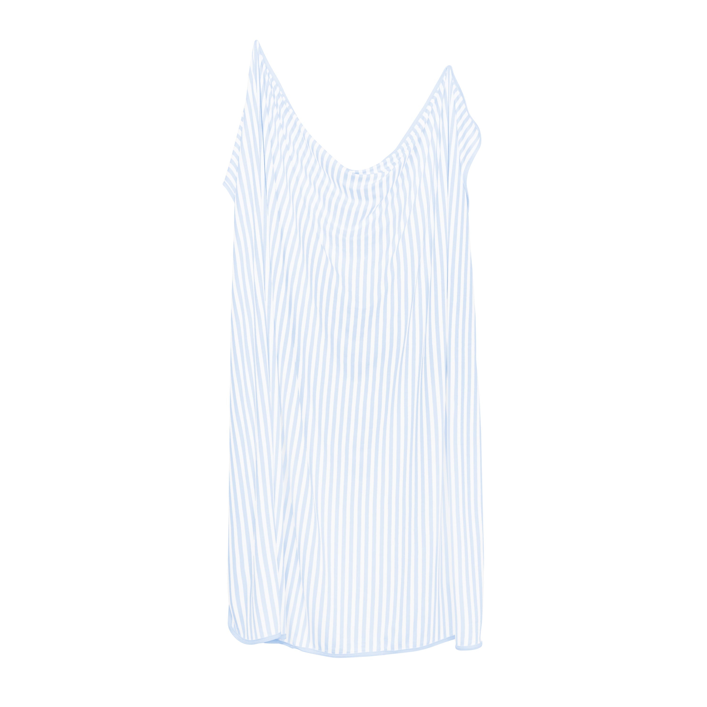 Swaddle Blanket in Small Mist Stripe