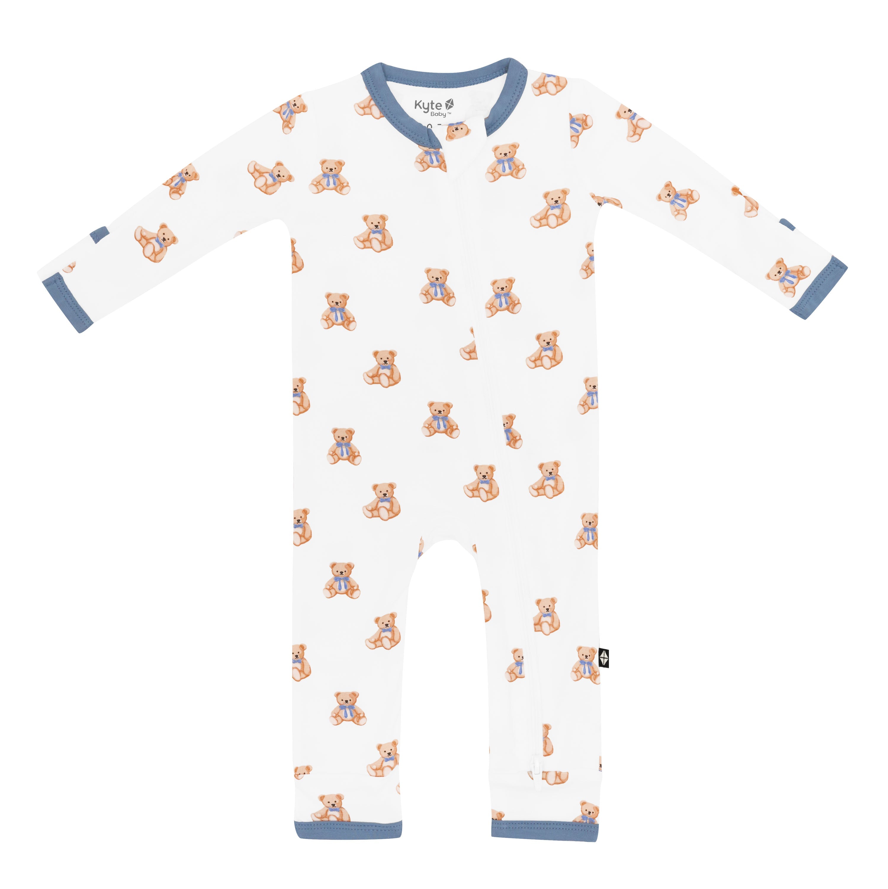 Zippered Romper in Teddy Bear