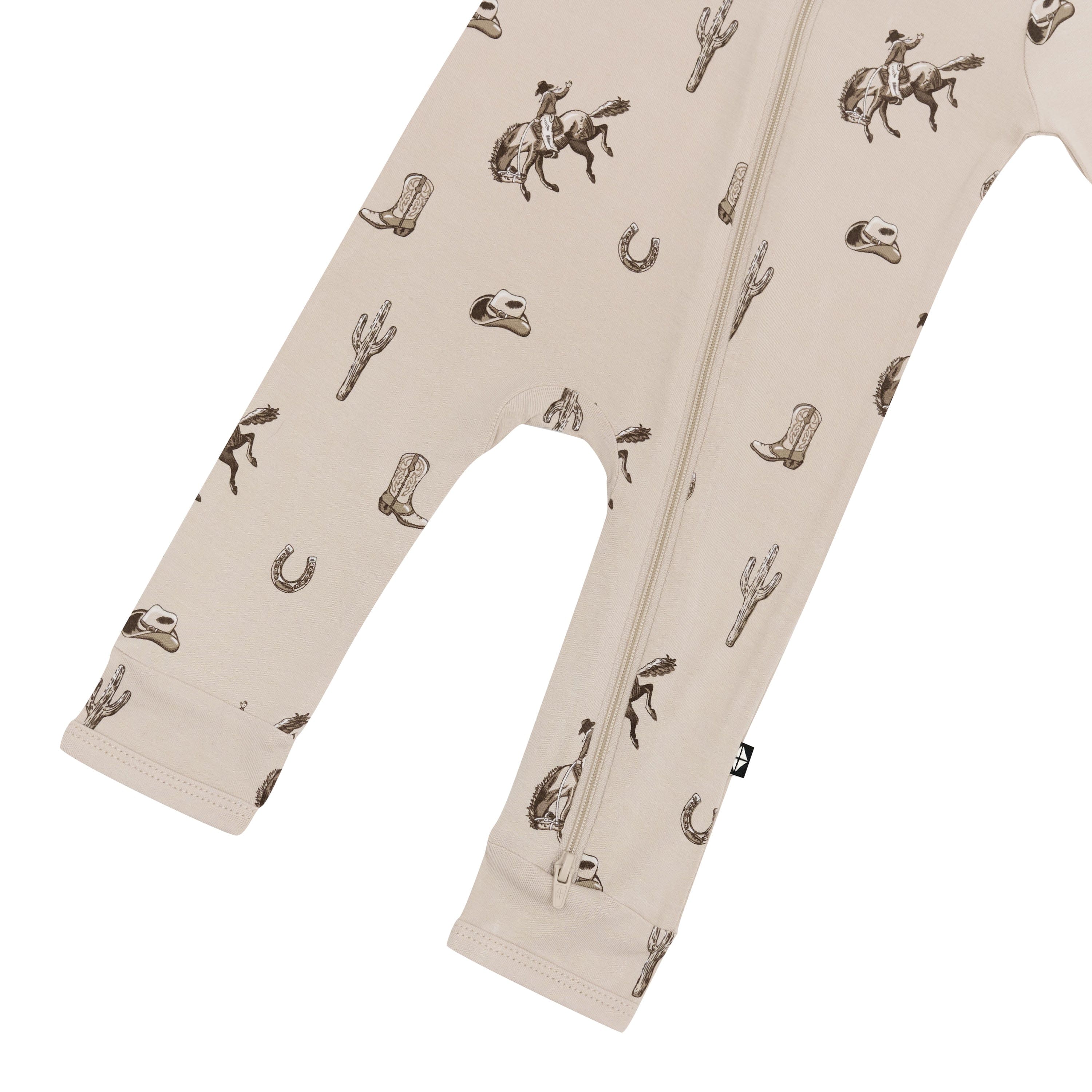 Zippered Romper in Classic Cowboy