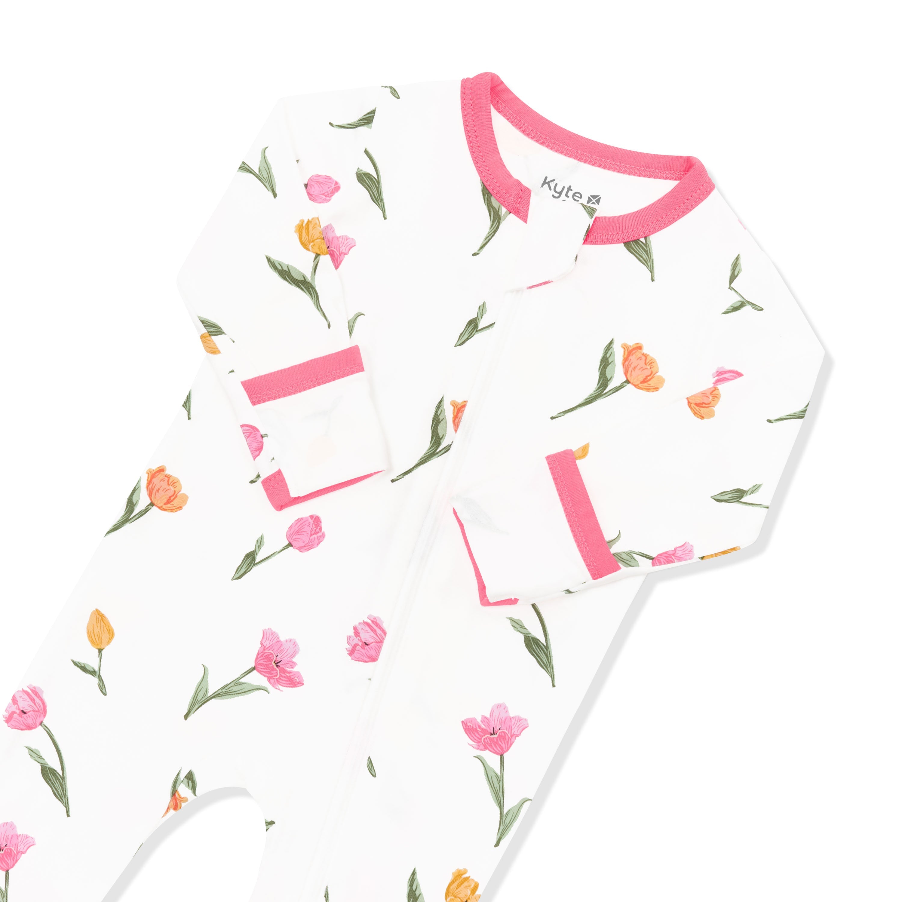 Zippered Footie in Tulip