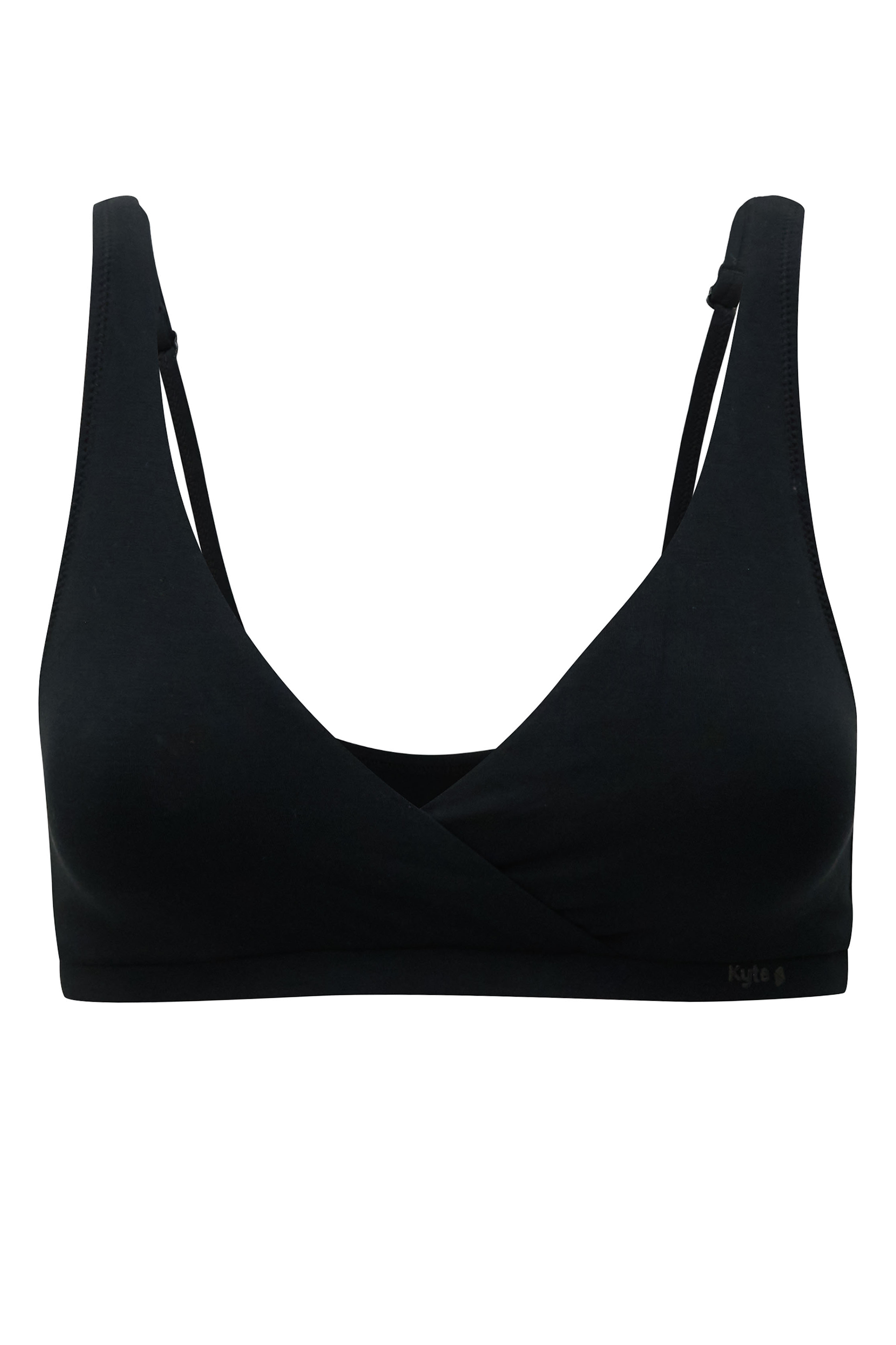 Women's Cross Front Bralette in Midnight