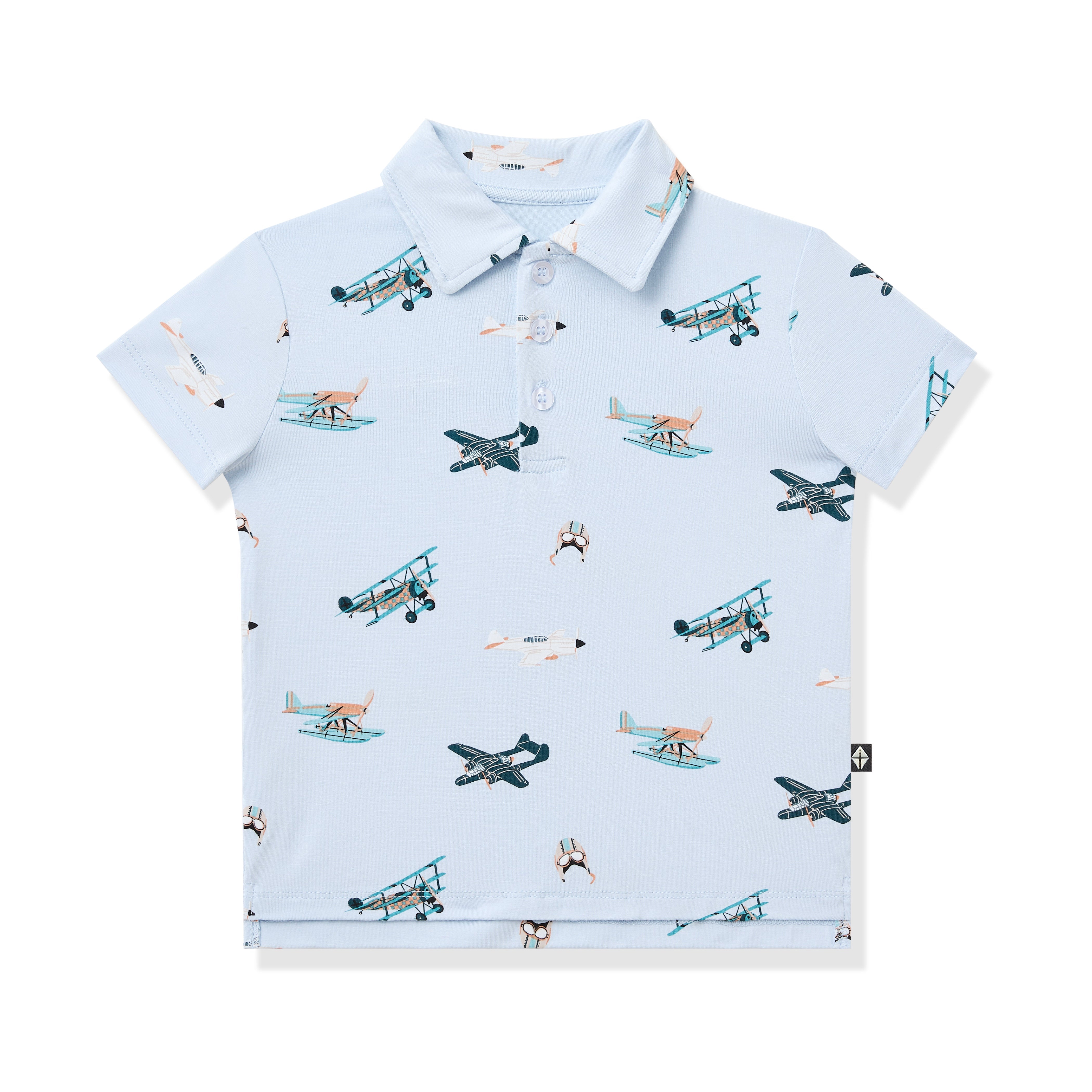 Toddler Short Sleeve Polo in Take Off