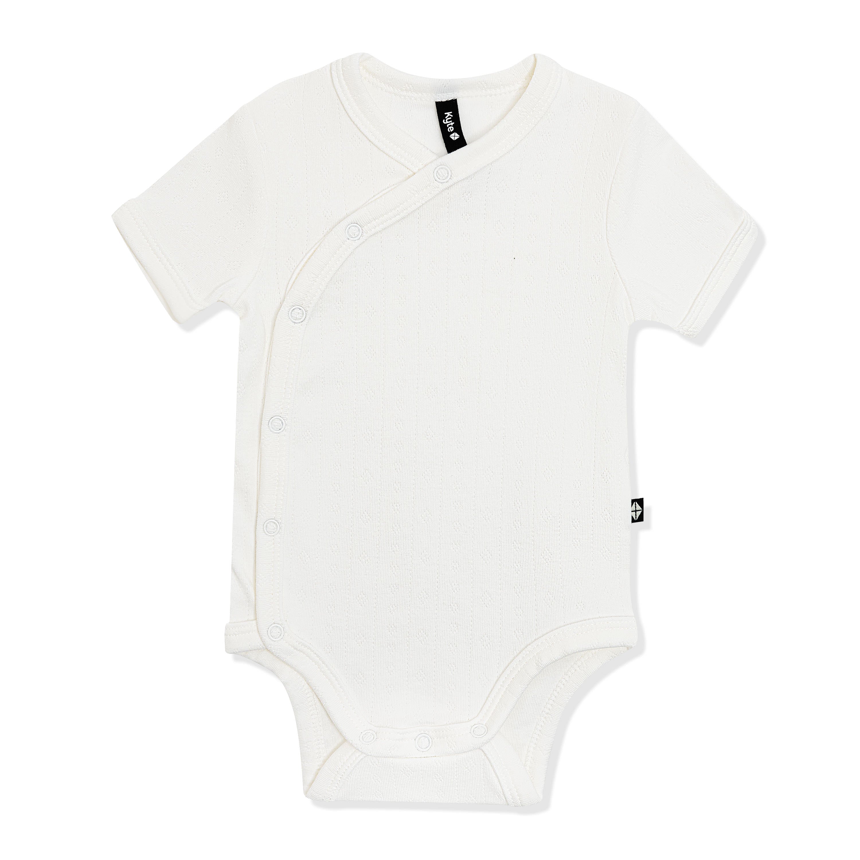 Pointelle Kimono Bodysuit in Cloud