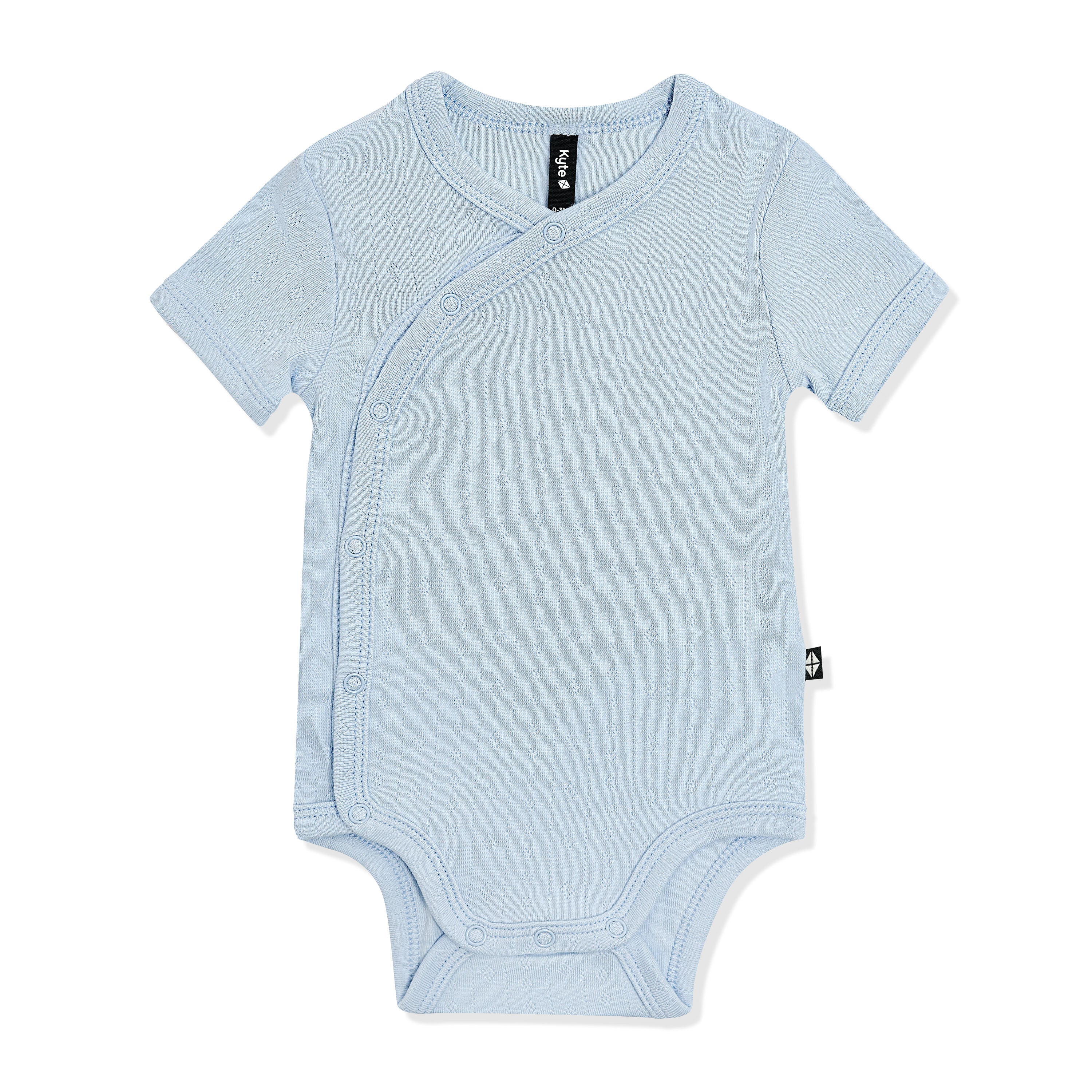 Pointelle Kimono Bodysuit in Breeze