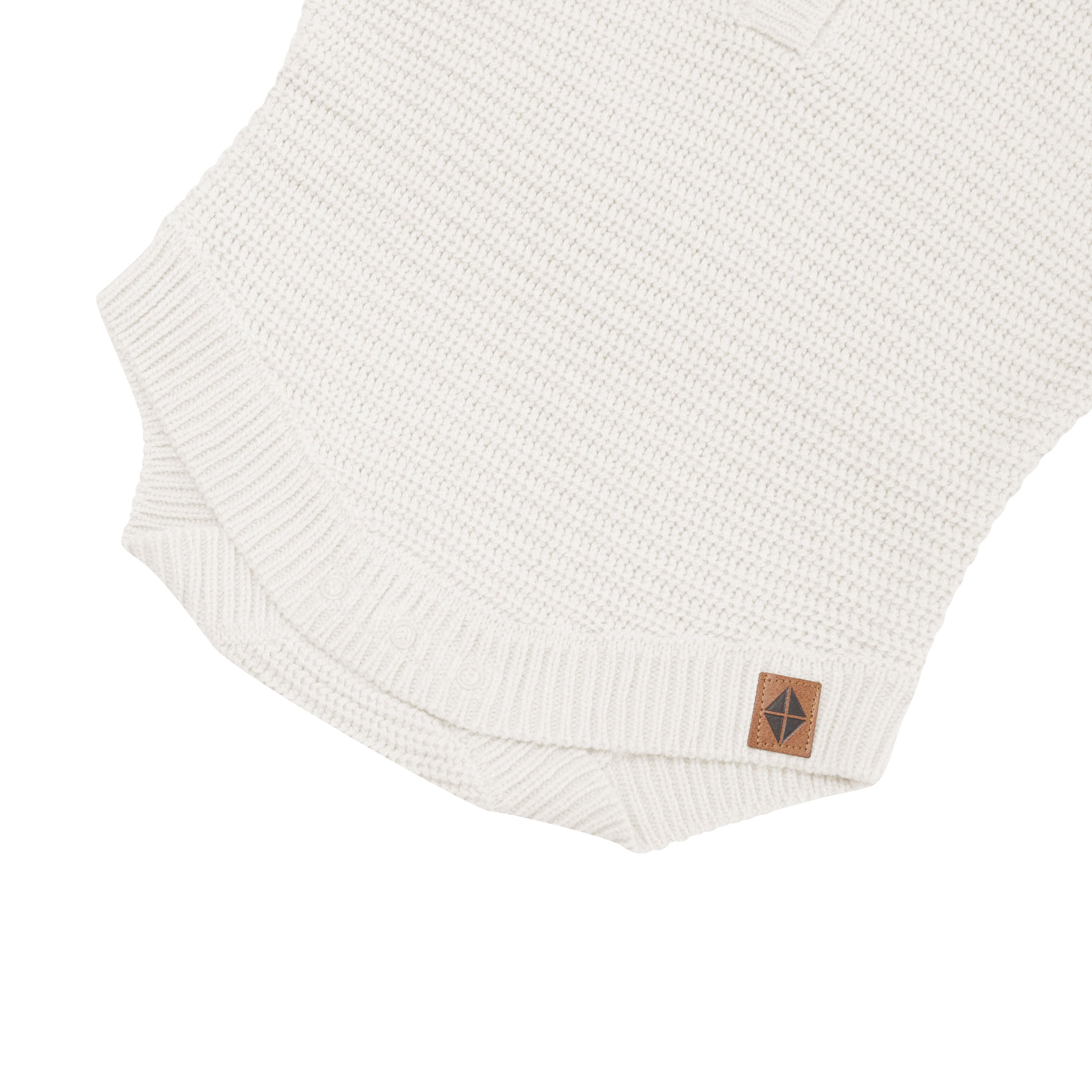 Chunky Knit Romper in Oat