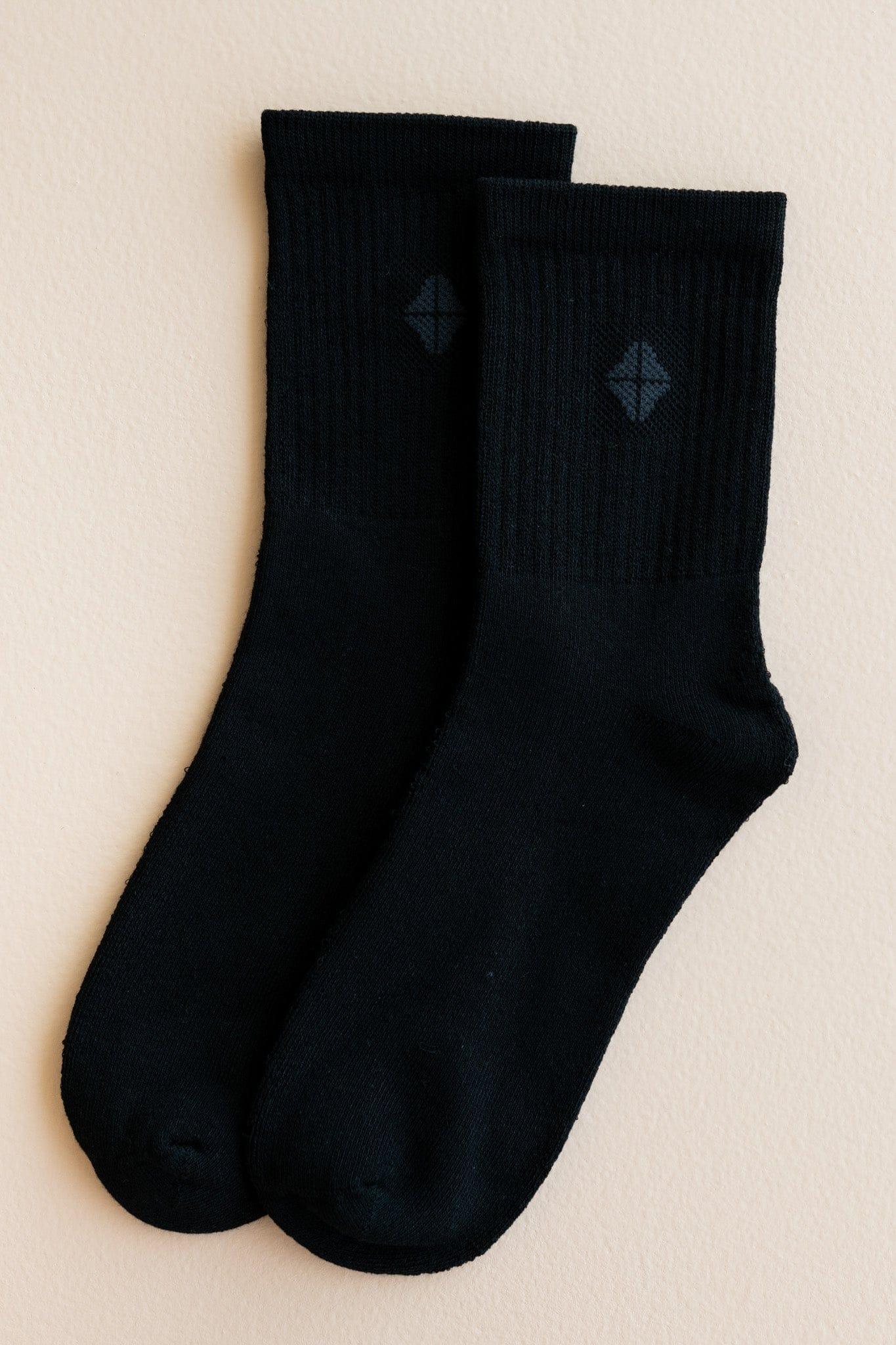 Adult Crew Socks in Midnight