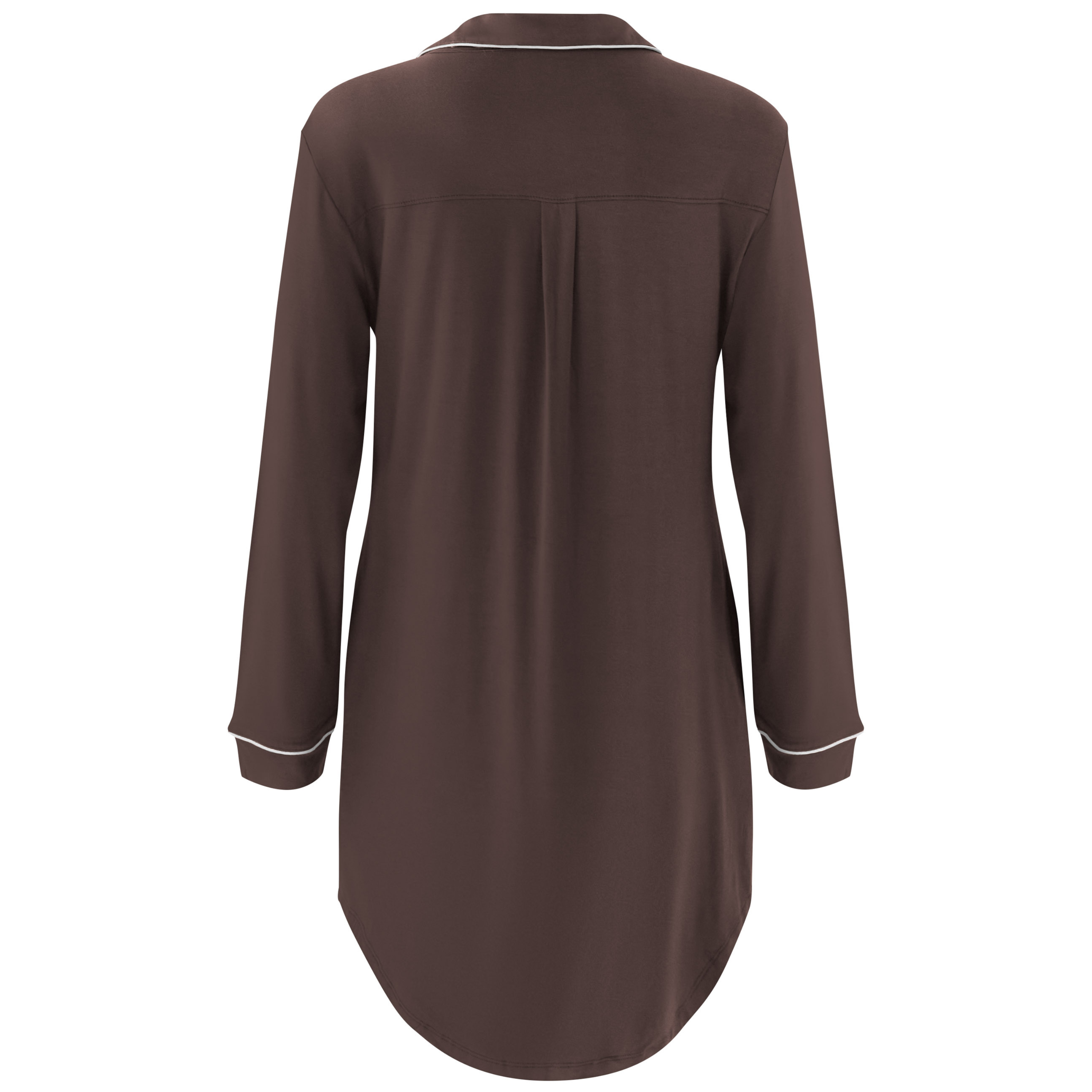 Long Sleeve Women’s Nightshirt in Espresso