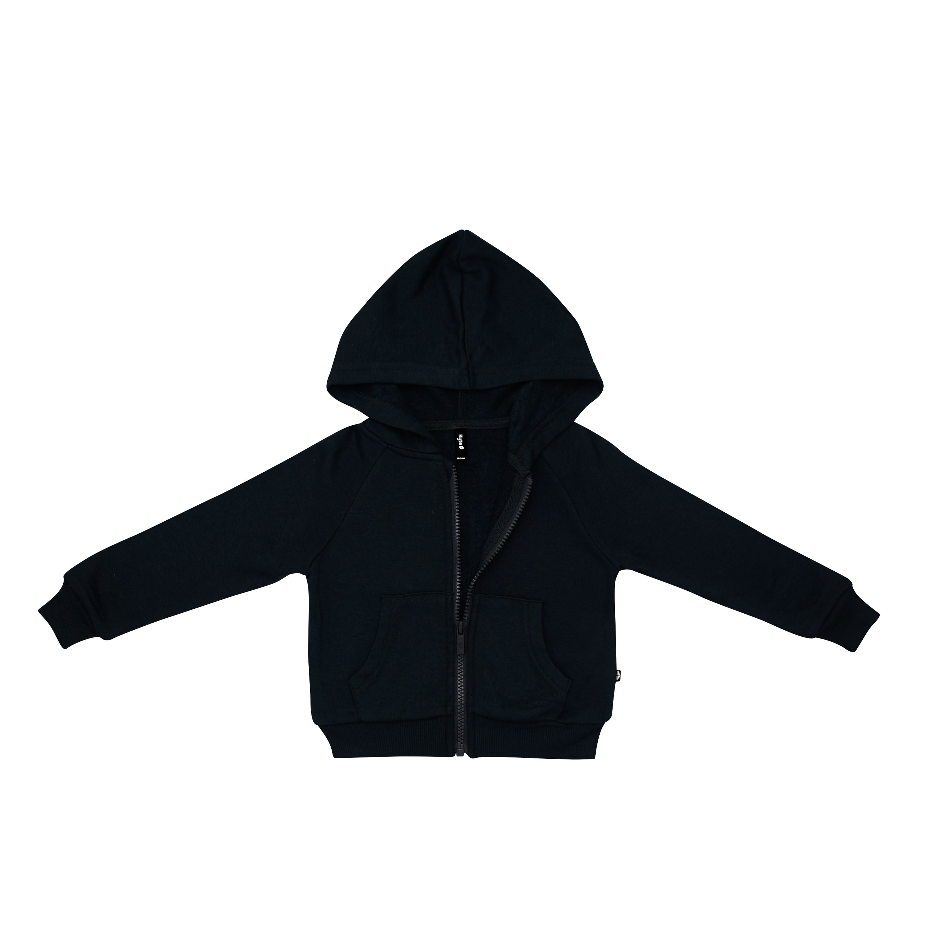 Fleece Zip Up Hoodie in Midnight