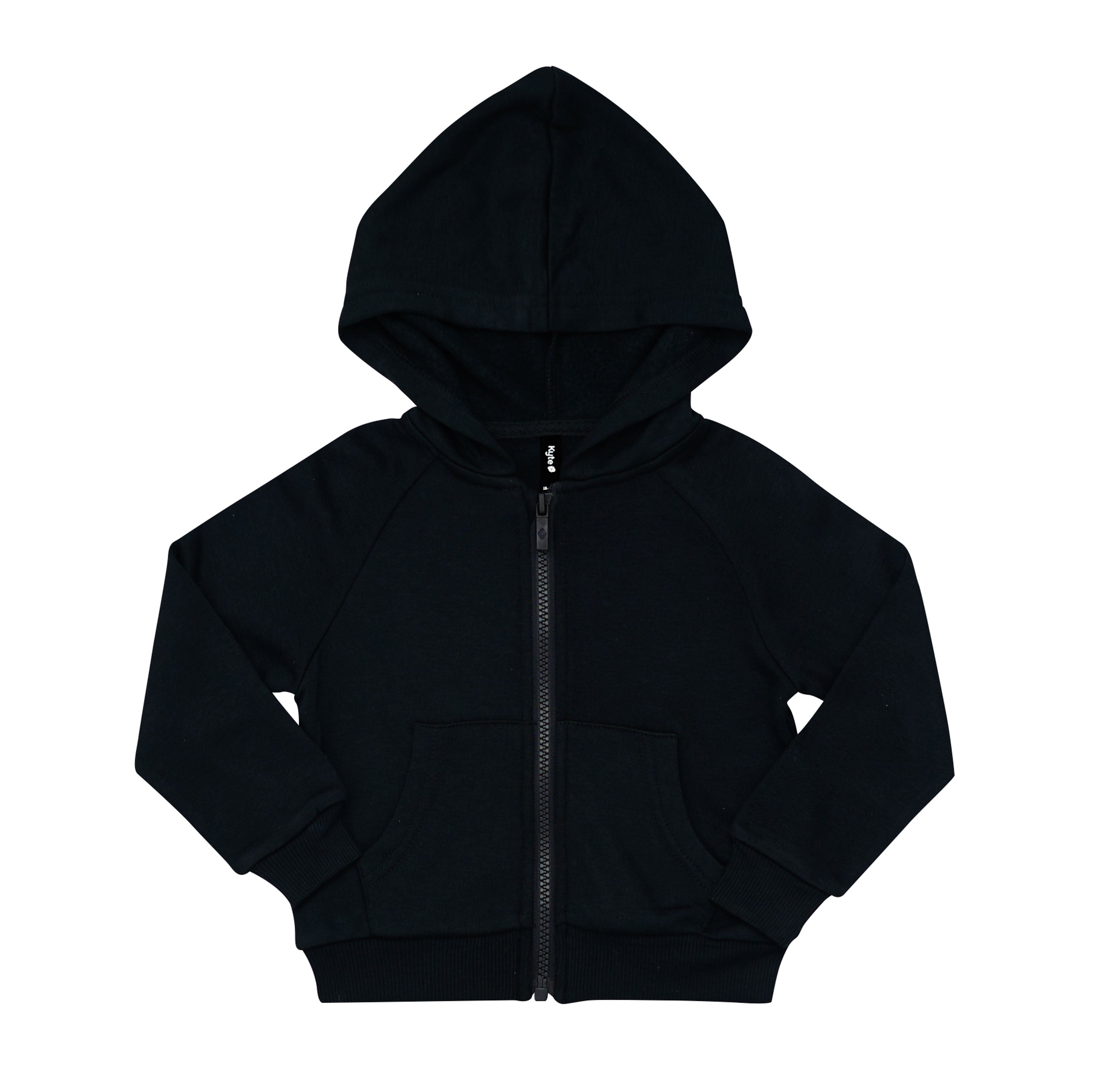 Fleece Zip Up Hoodie in Midnight