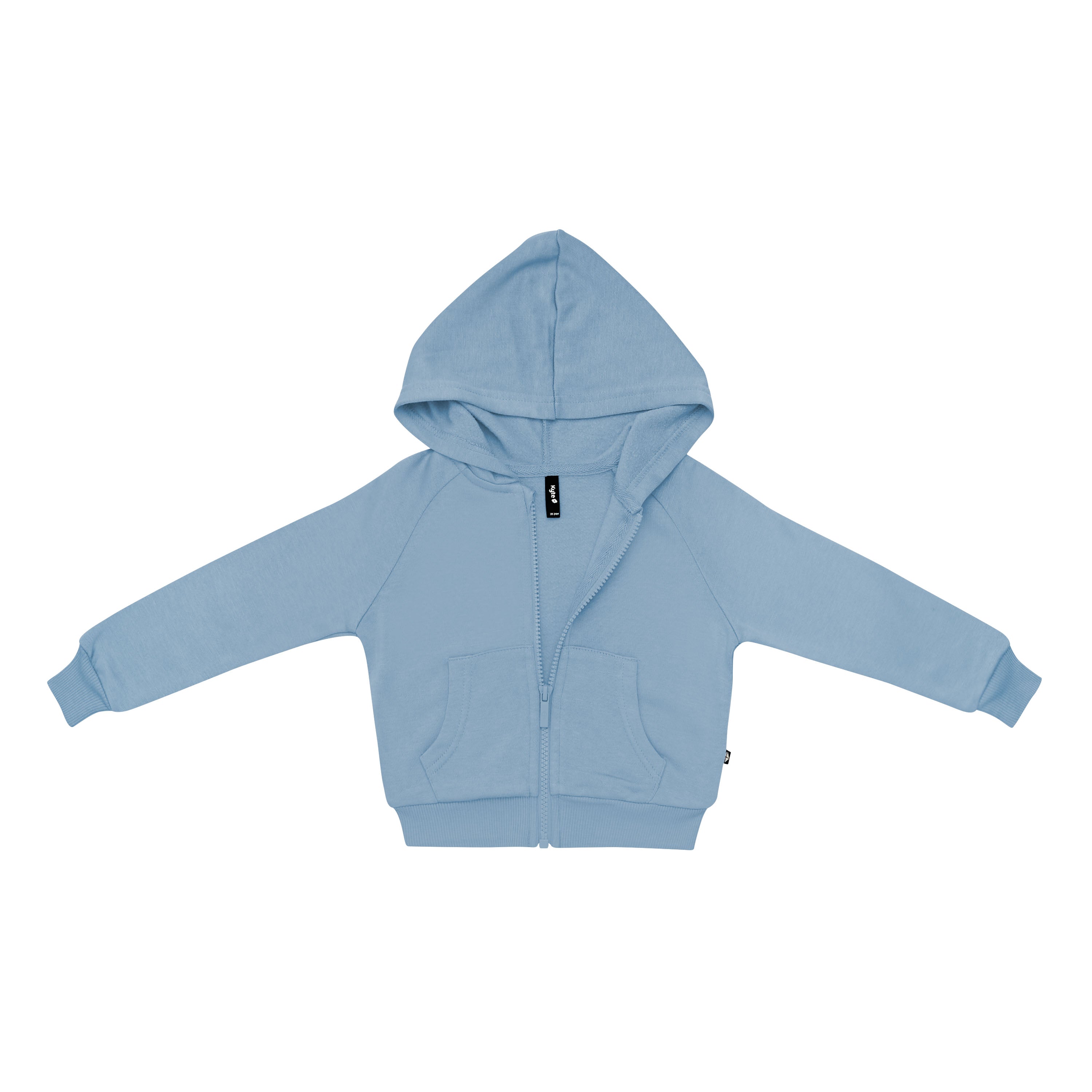 Fleece Zip Up Hoodie in Slate