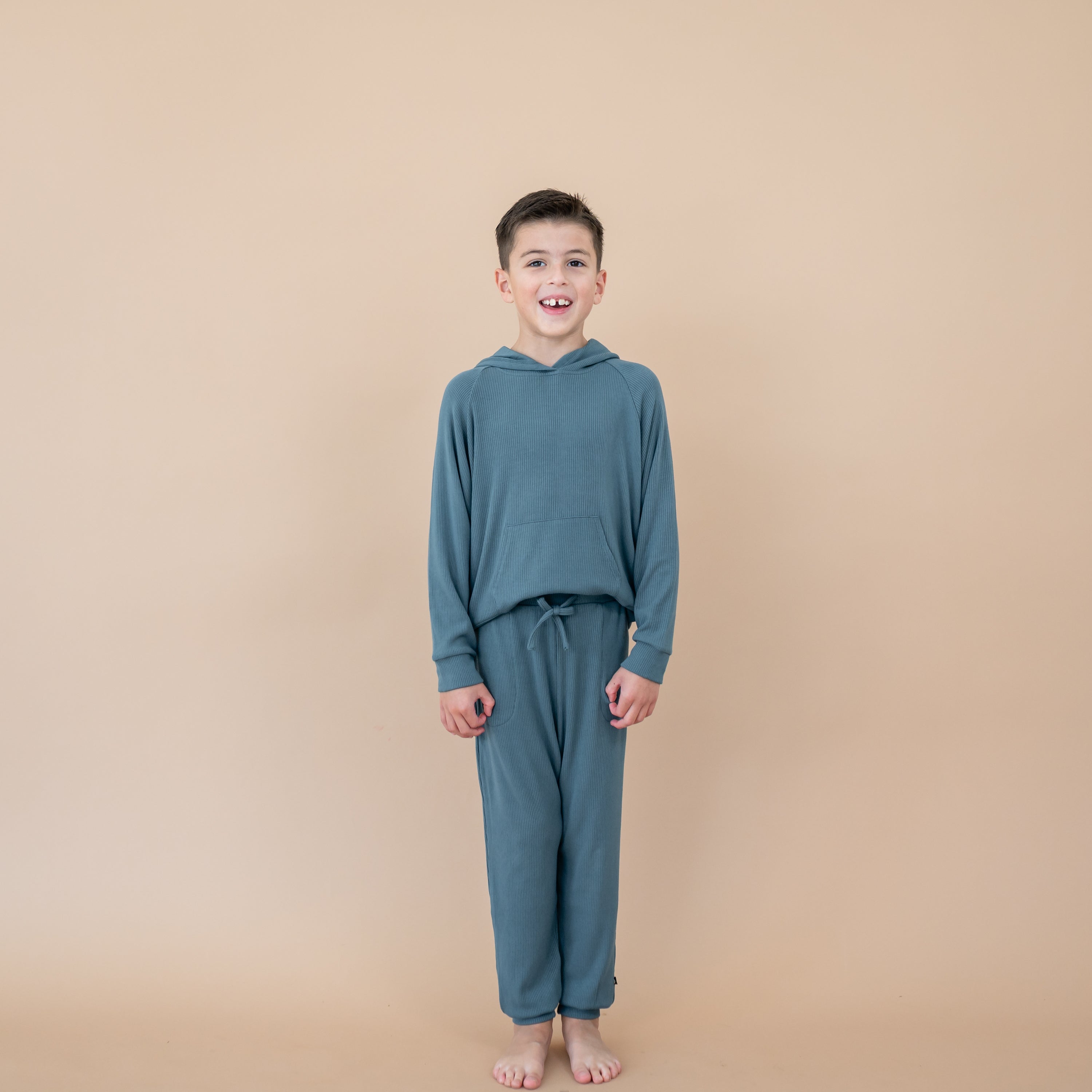 Ribbed Jogger Pant in Atlantic