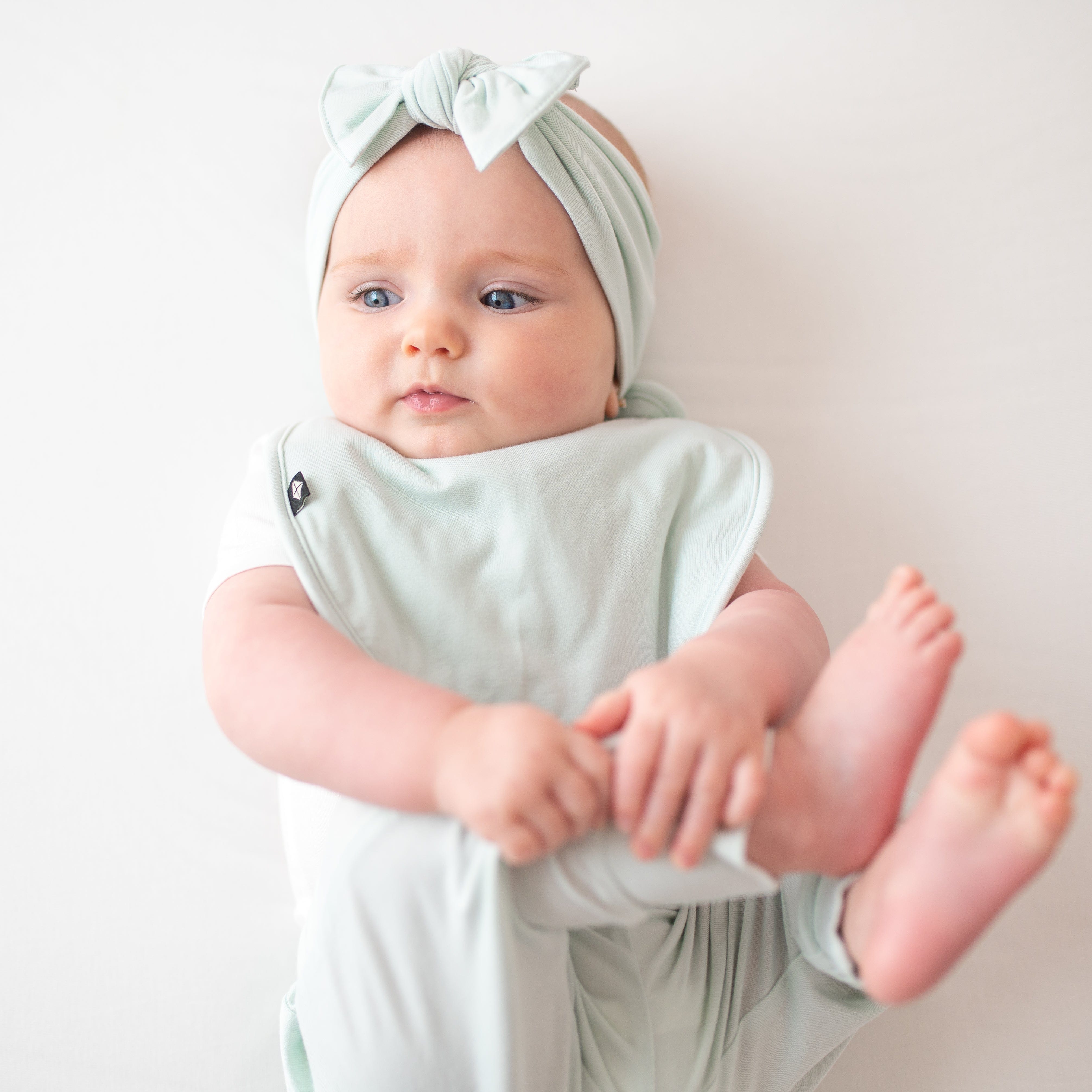 Knotted Bow Headband in Dew