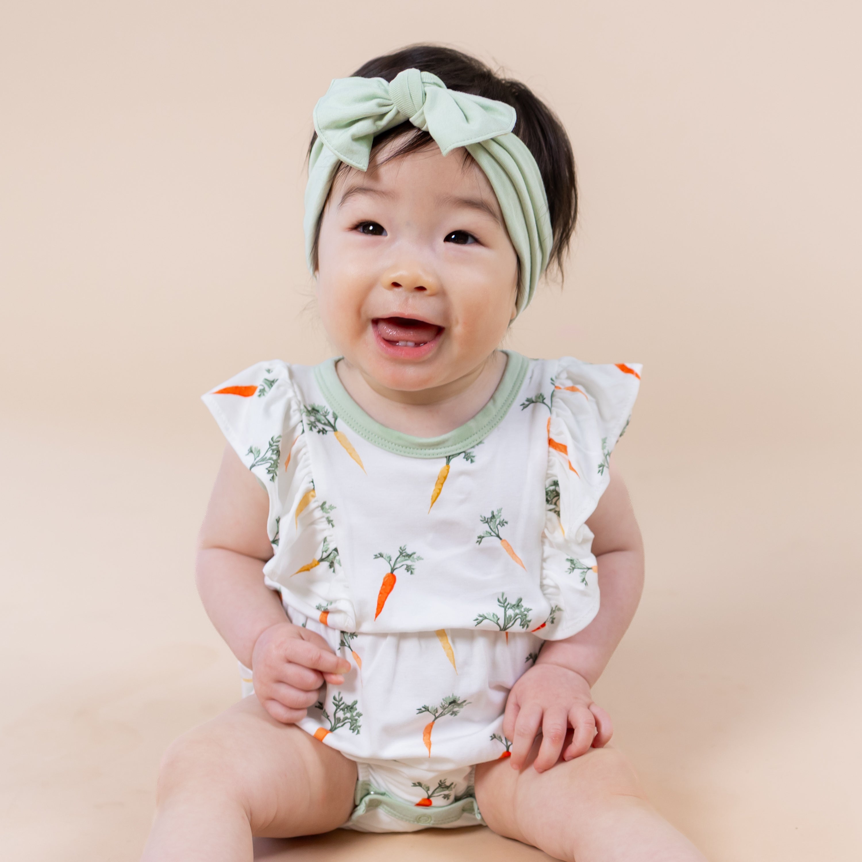 Bubble Romper in Carrot