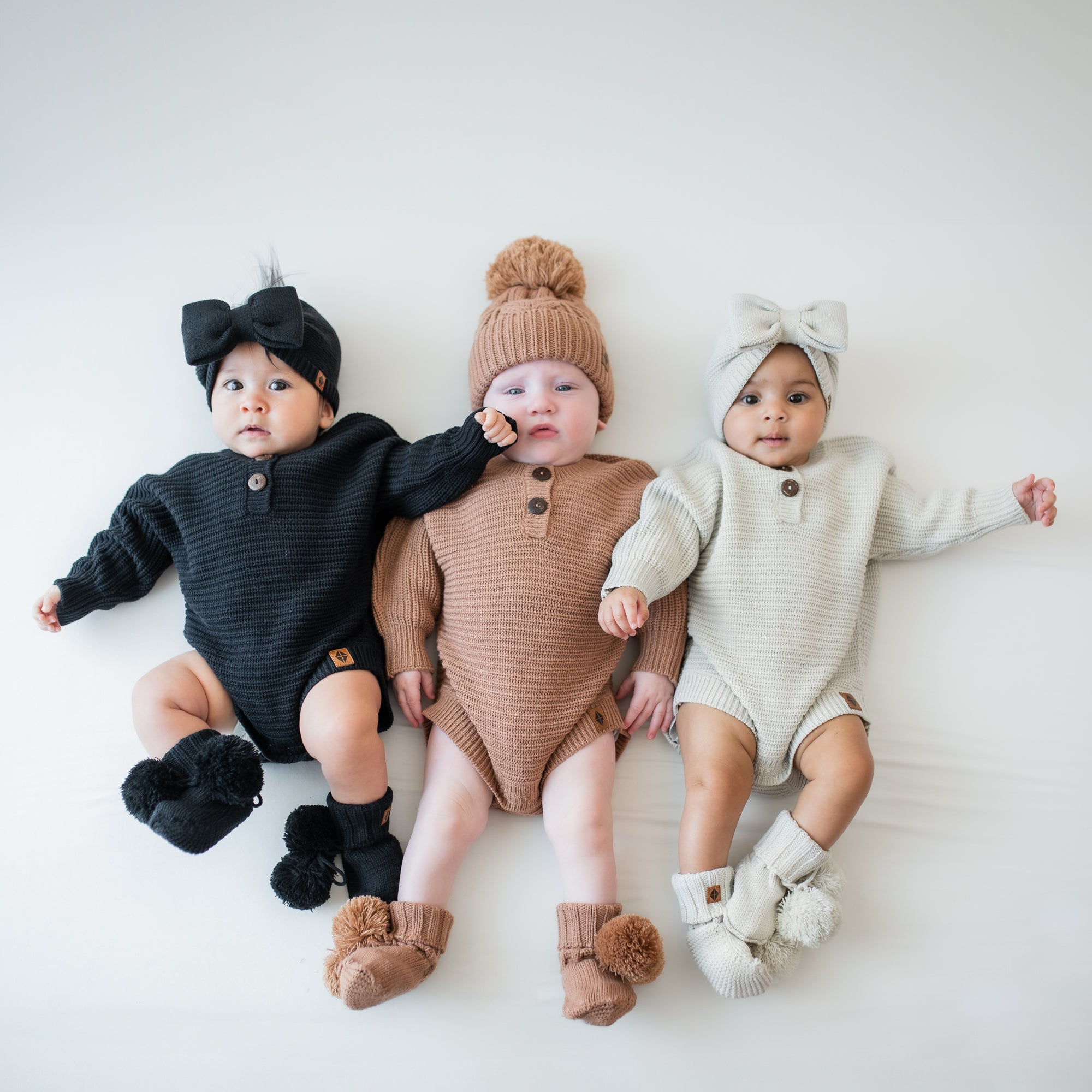 Chunky Knit Romper in Oat