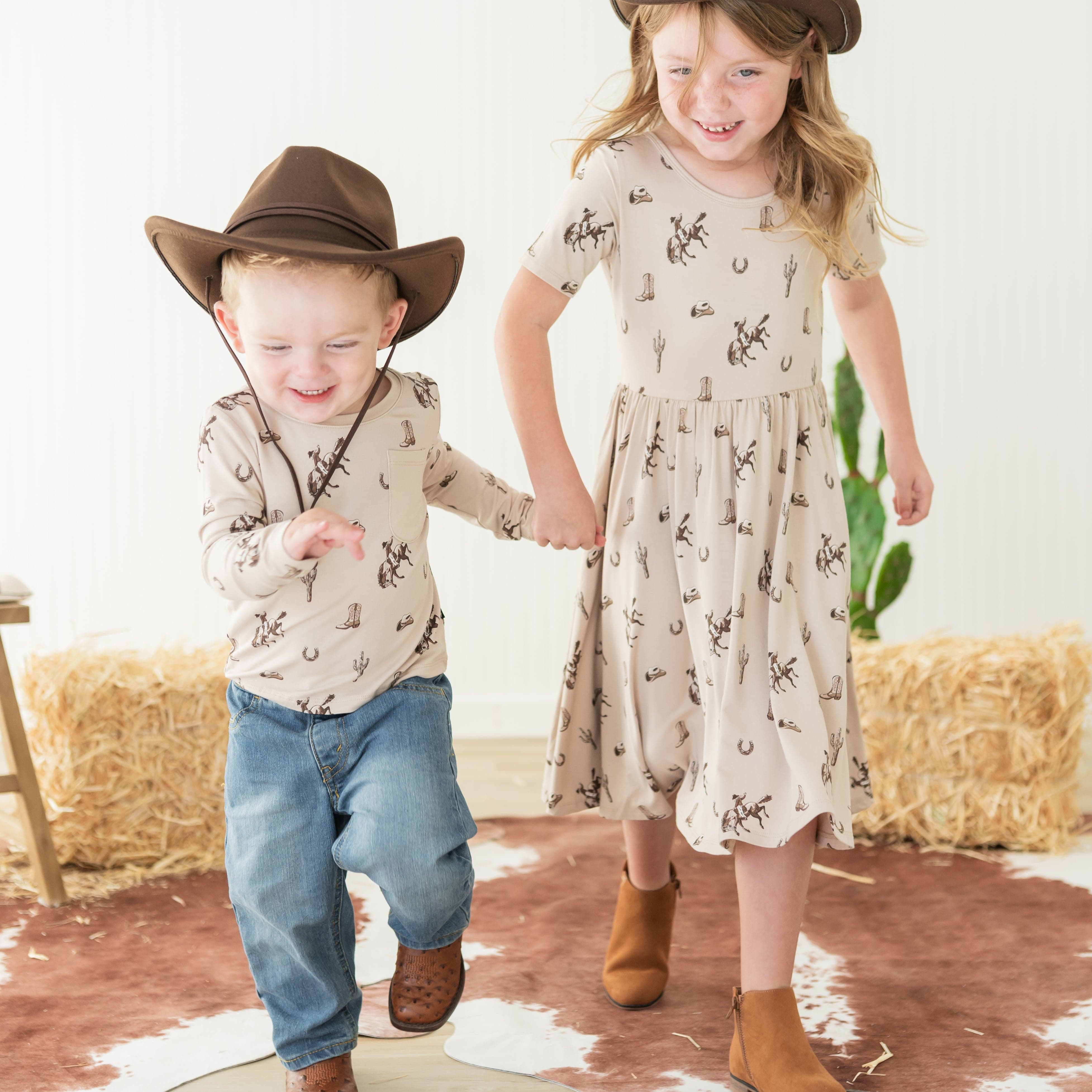 Twirl Dress in Classic Cowboy