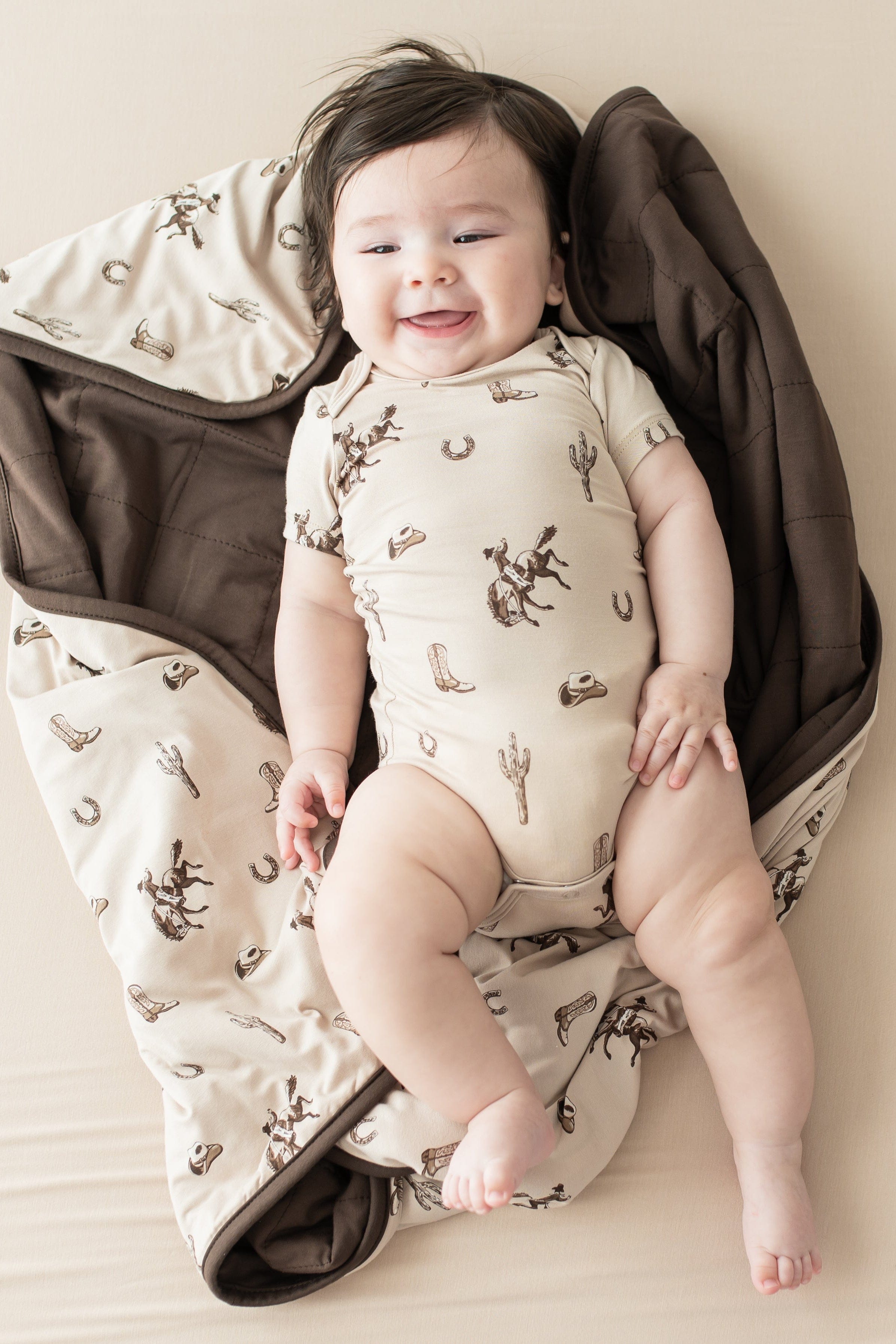 Baby Blanket in Classic Cowboy 1.0