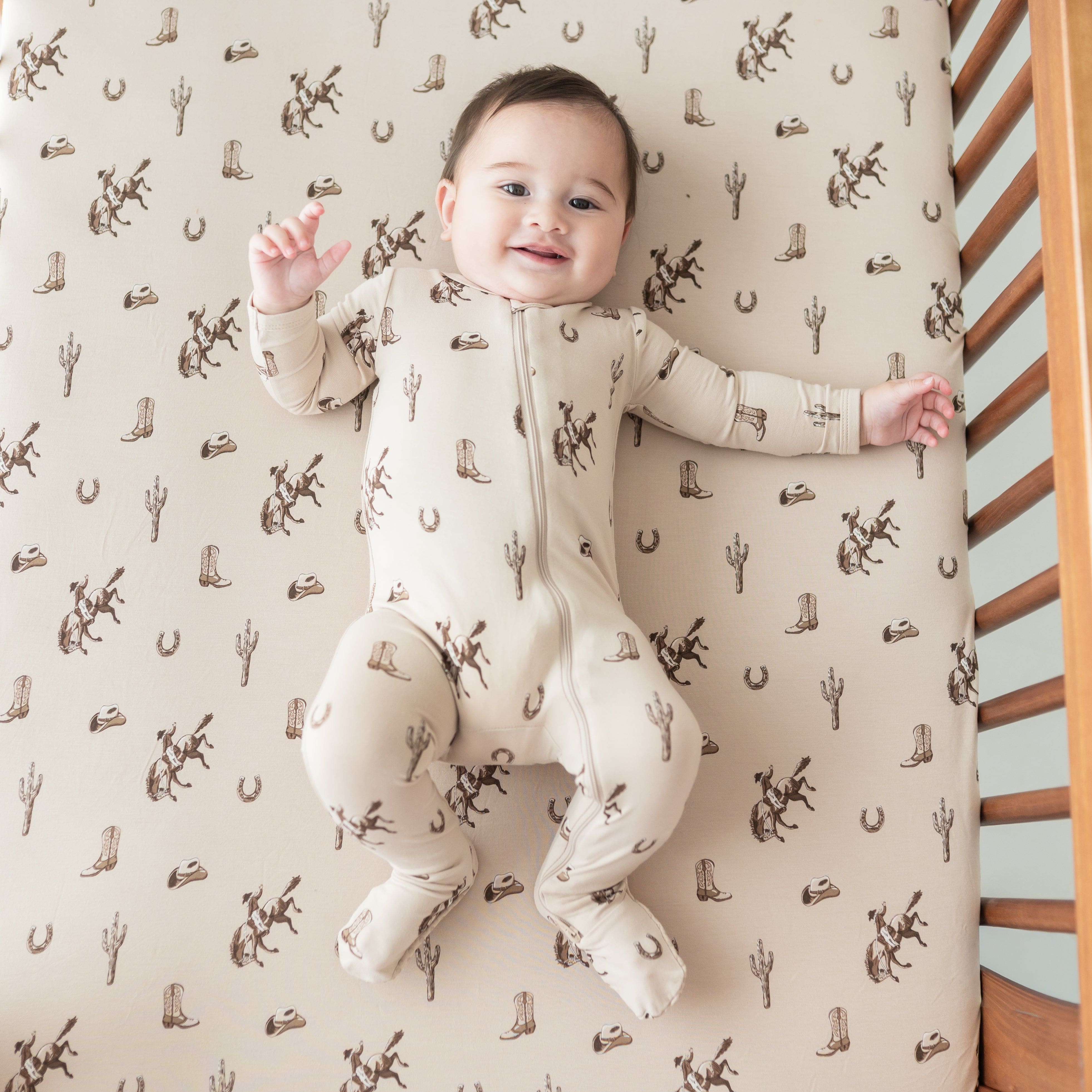 Zippered Footie in Classic Cowboy
