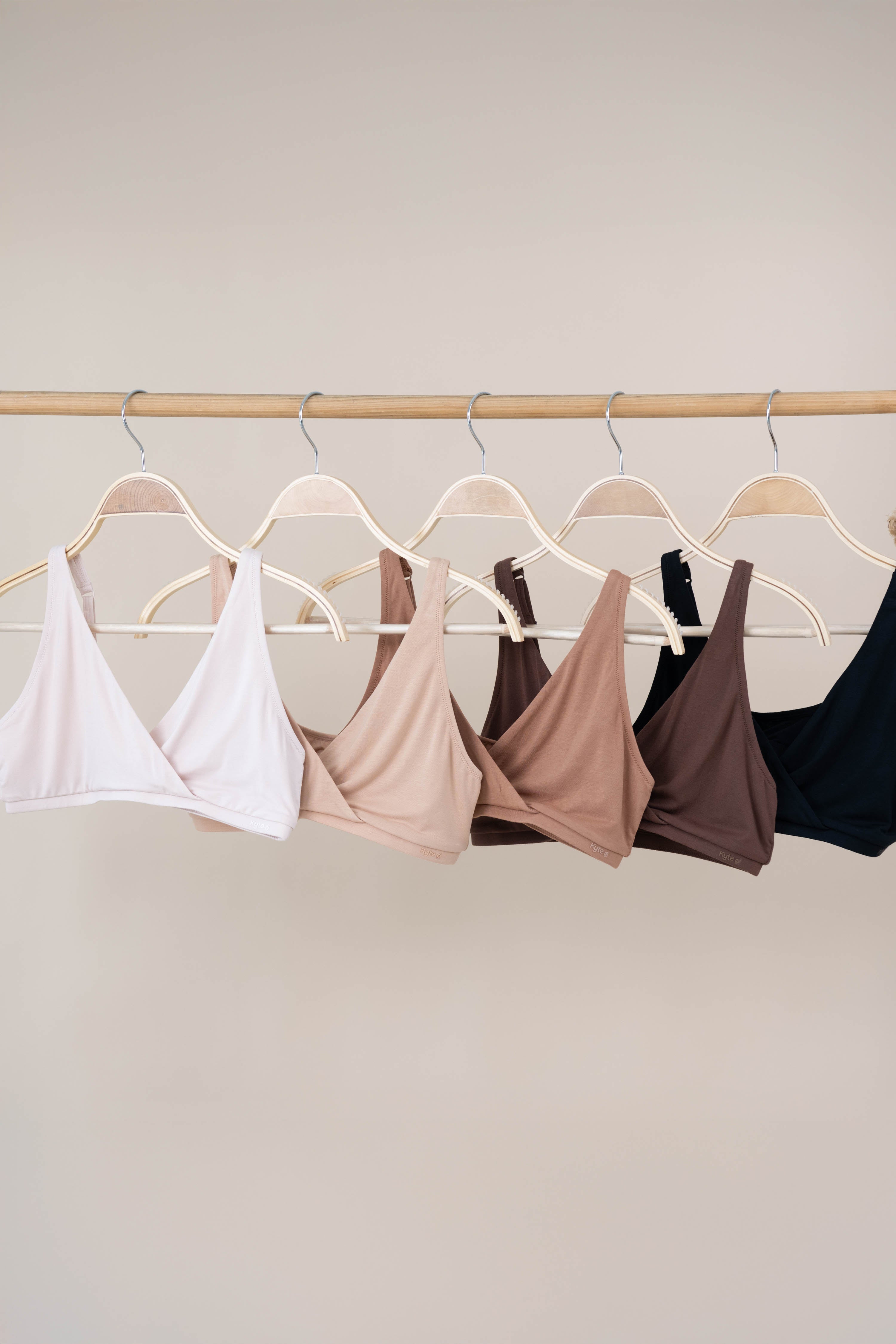 Women's Cross Front Bralette in Toffee