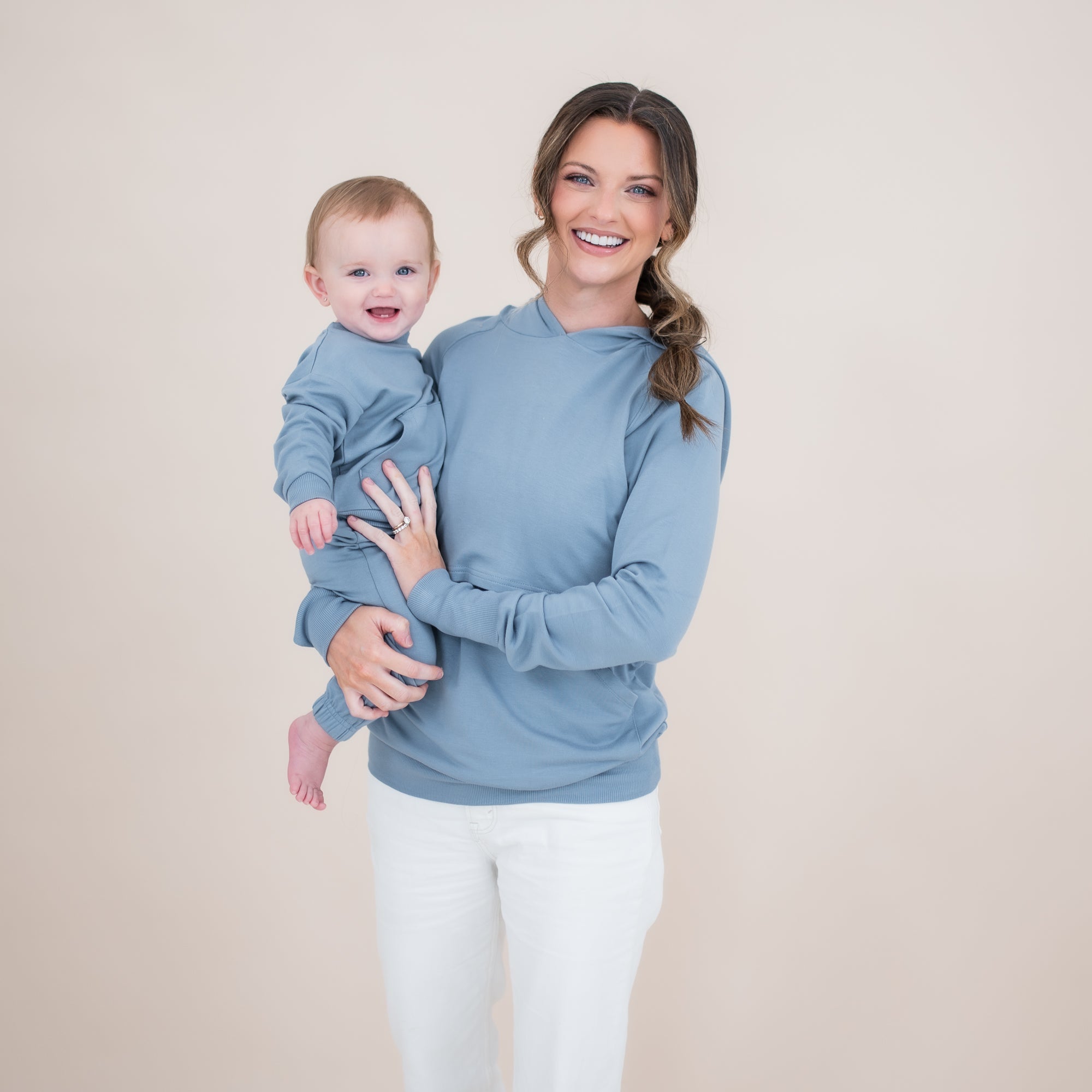 Women's French Terry Nursing Hoodie in Slate