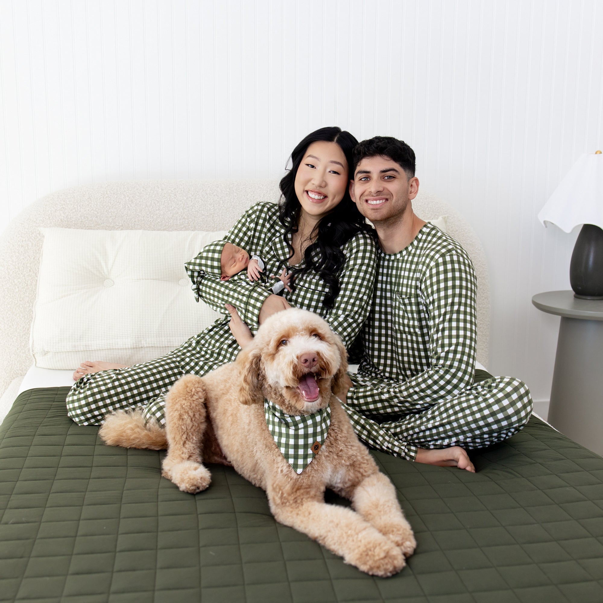 Men's Jogger Set in Gingham Fir