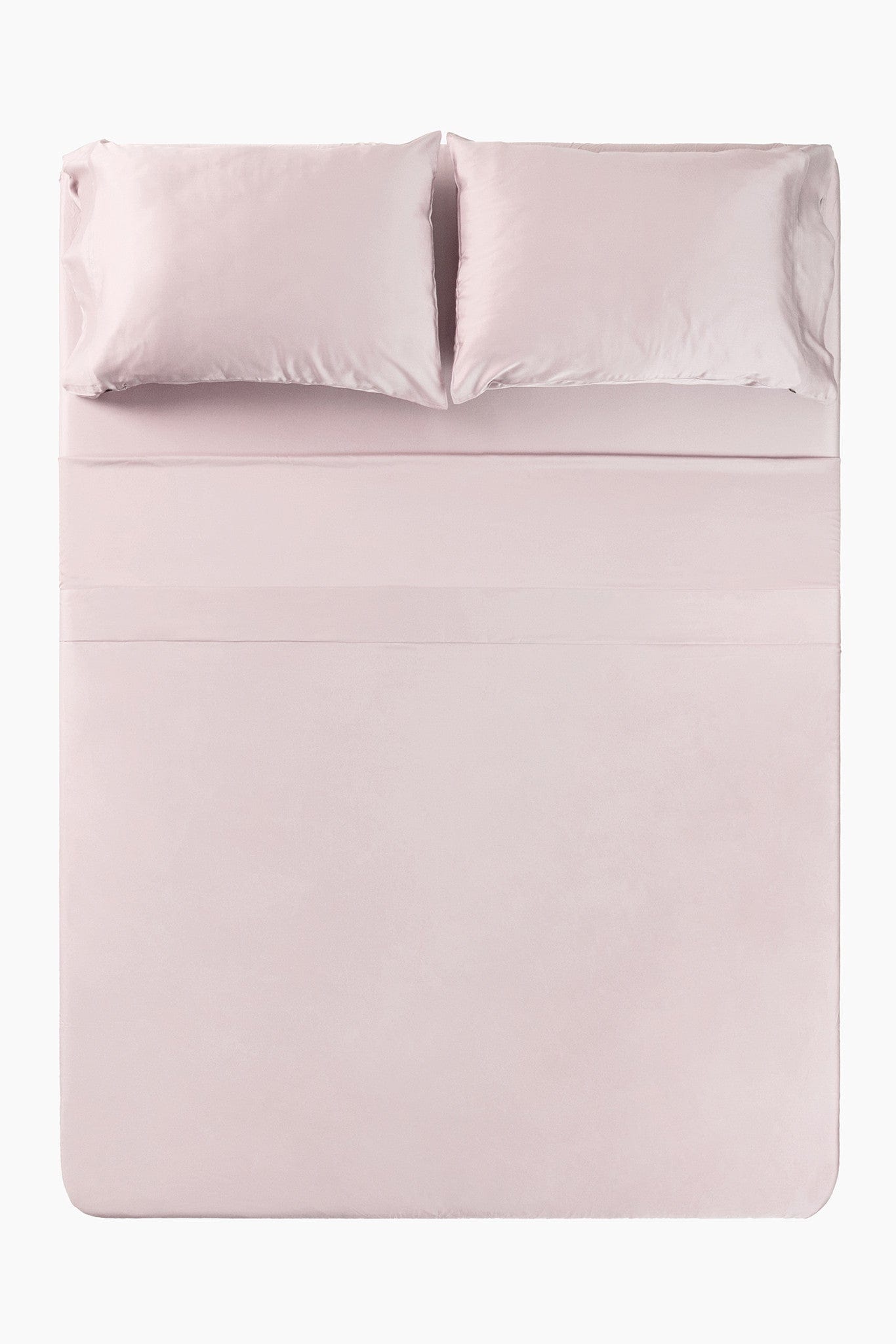 Bamboo Sateen Sheet Set in Rose Quartz