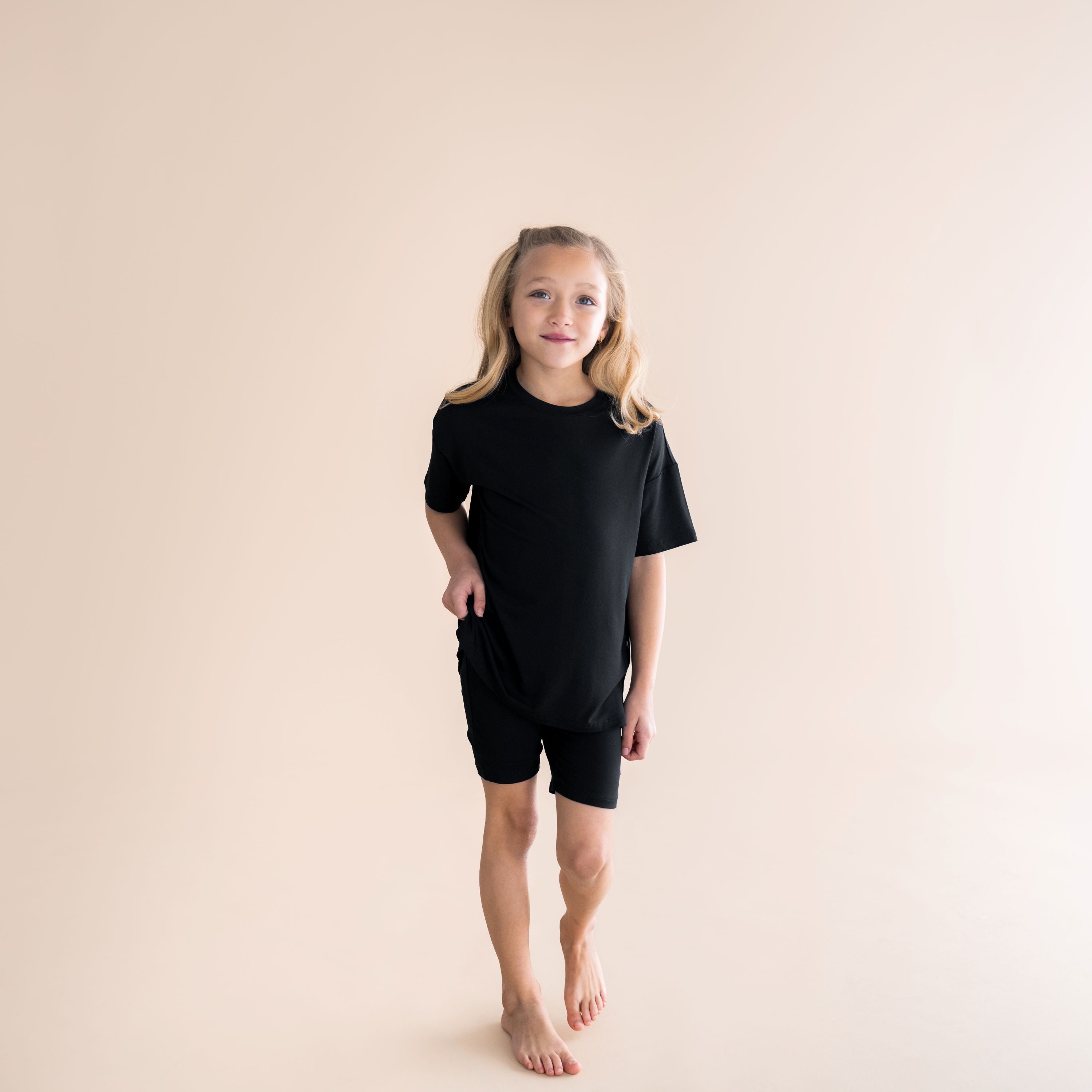 Toddler Biker Short Set in Midnight