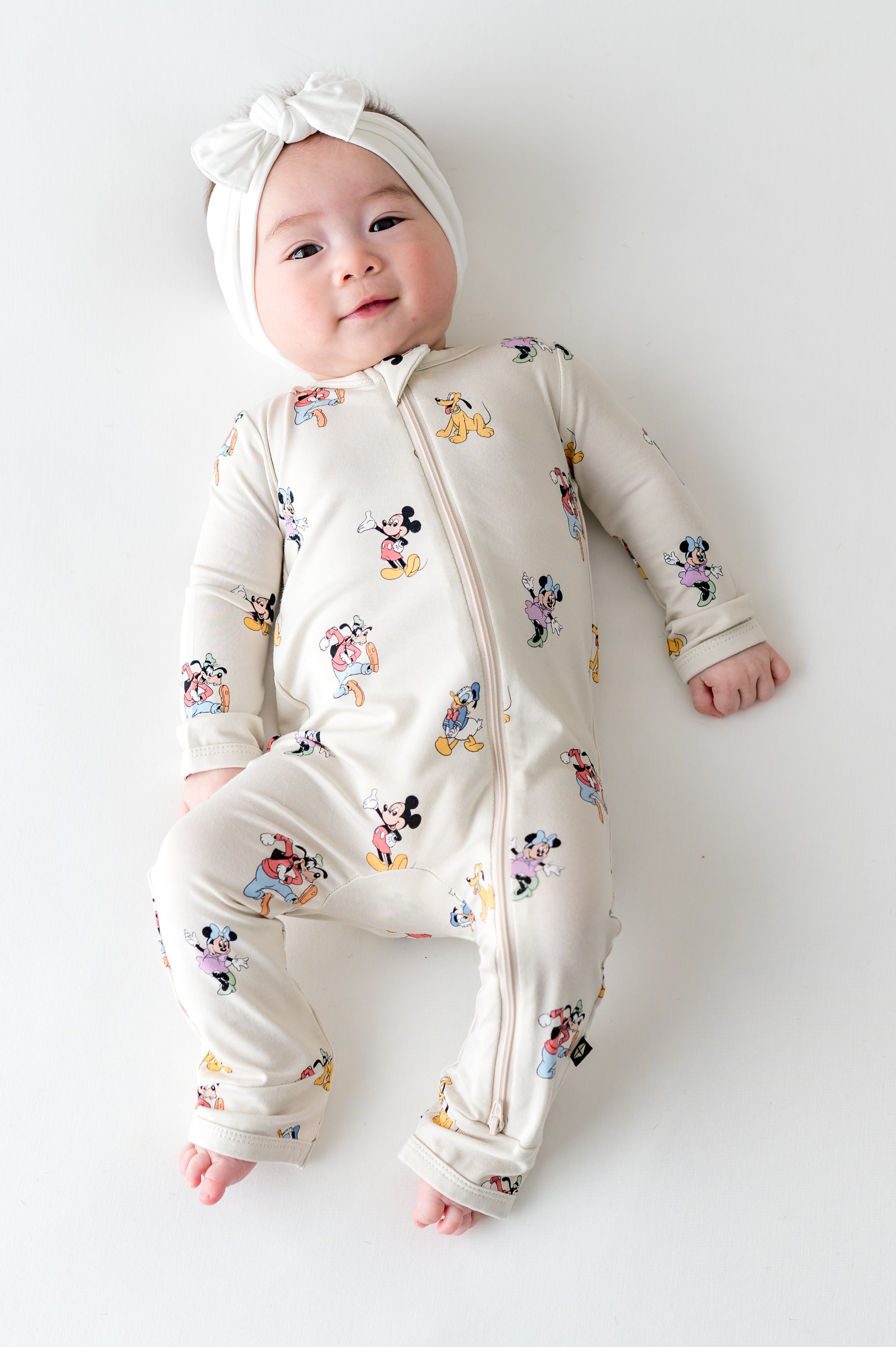 Zippered Romper in Mickey Mouse and Friends