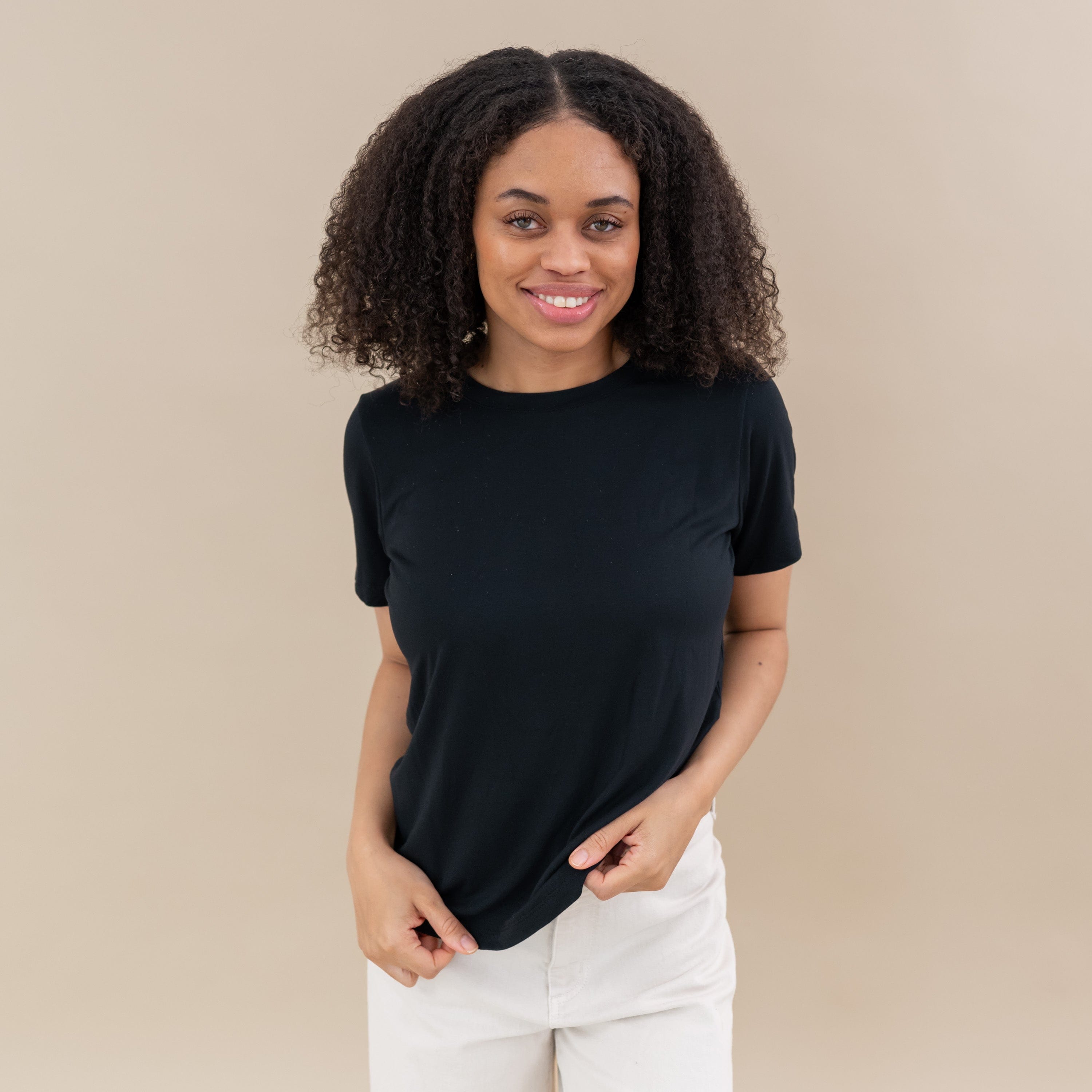 Women's Crew Neck Tee in Midnight