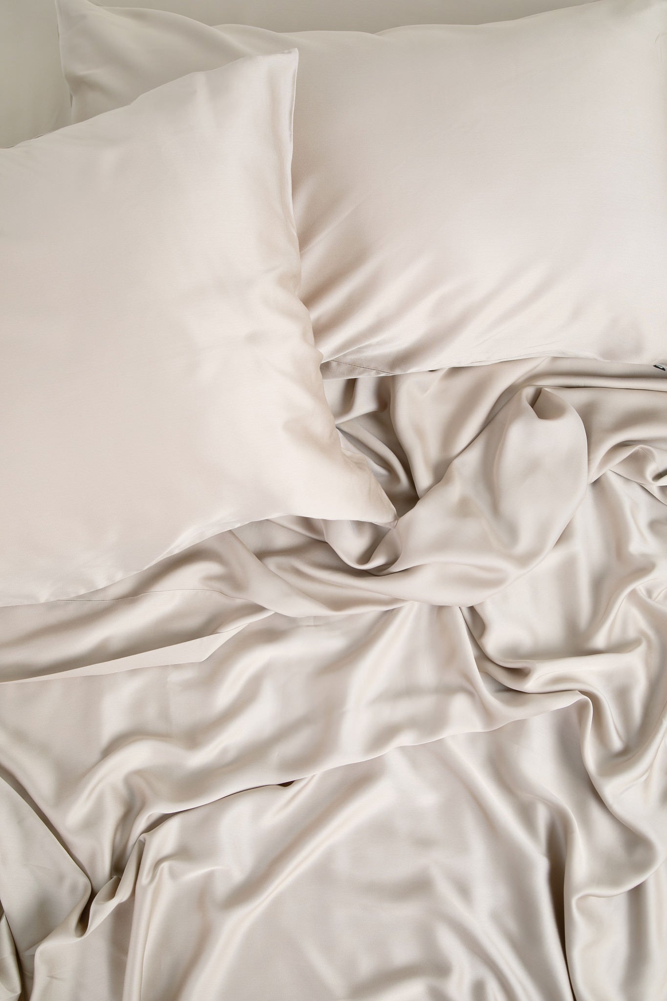 Bamboo Sateen Pillowcase Set in Sand Stone