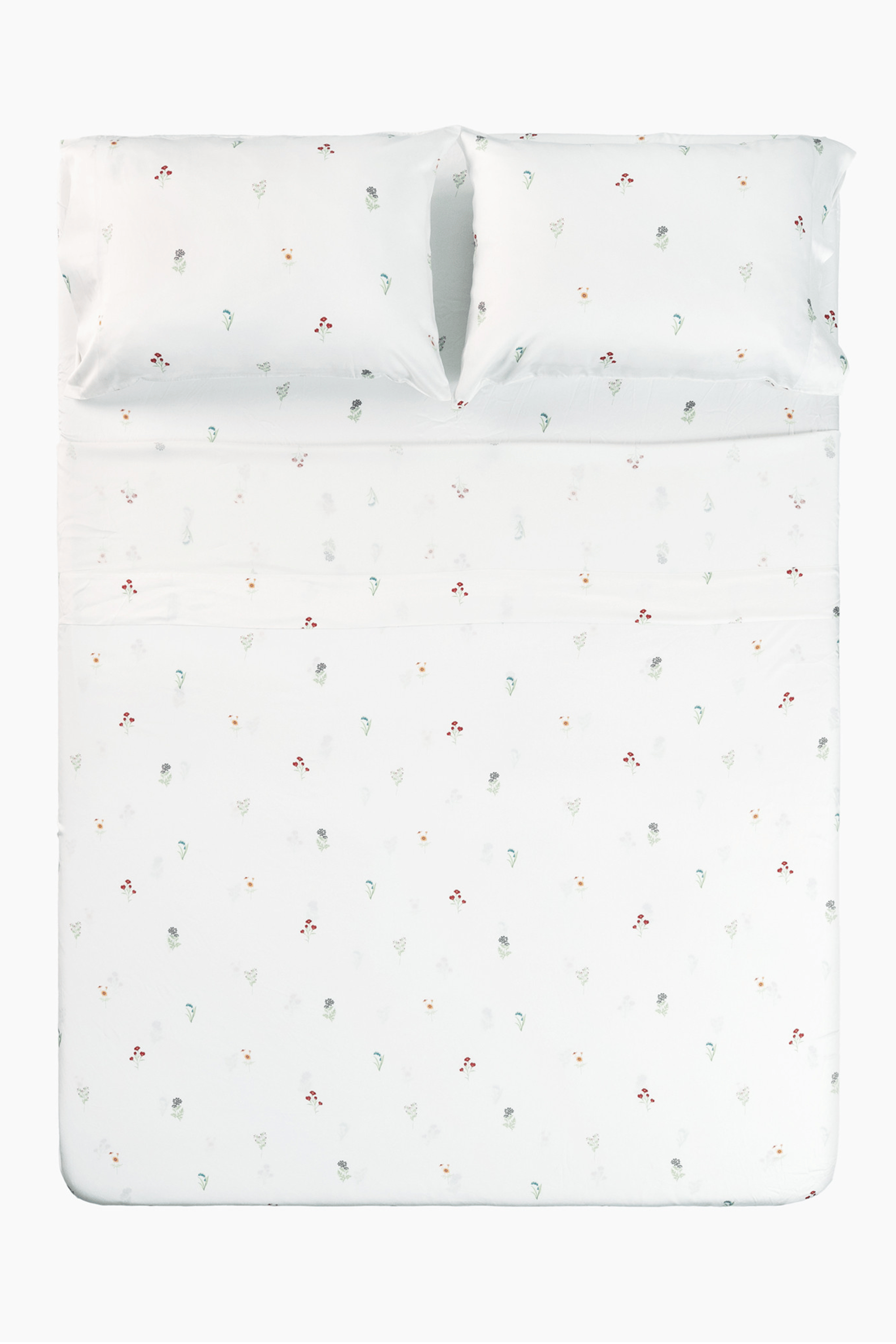 Bamboo Sateen Sheet Set in Wildflower