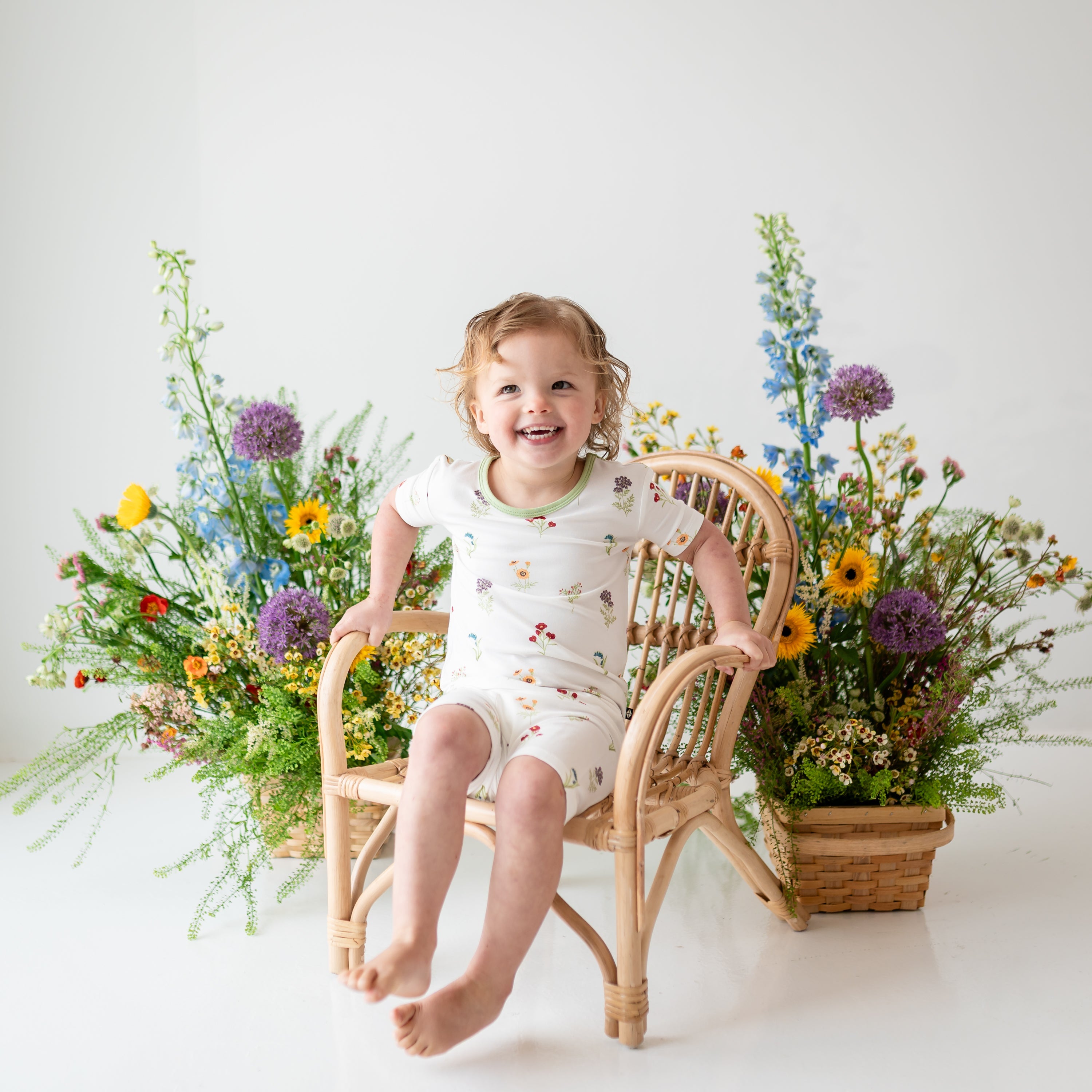 Short Sleeve Pajamas in Wildflower