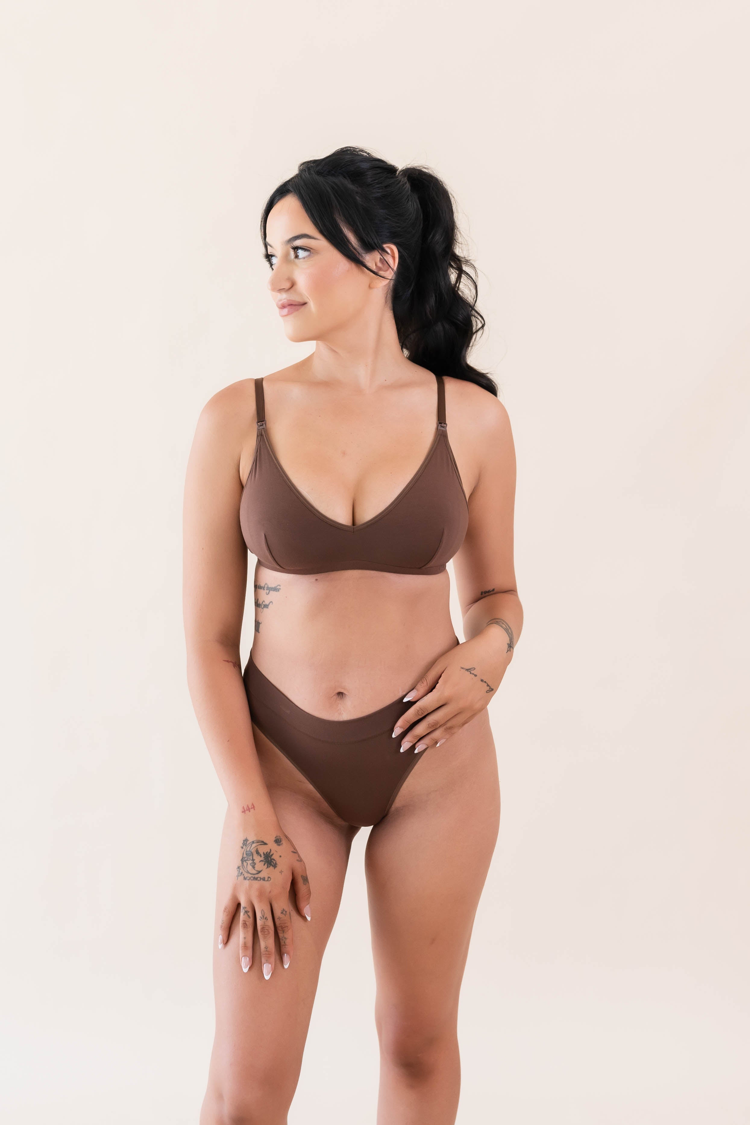 Women's Nursing Bra in Toffee
