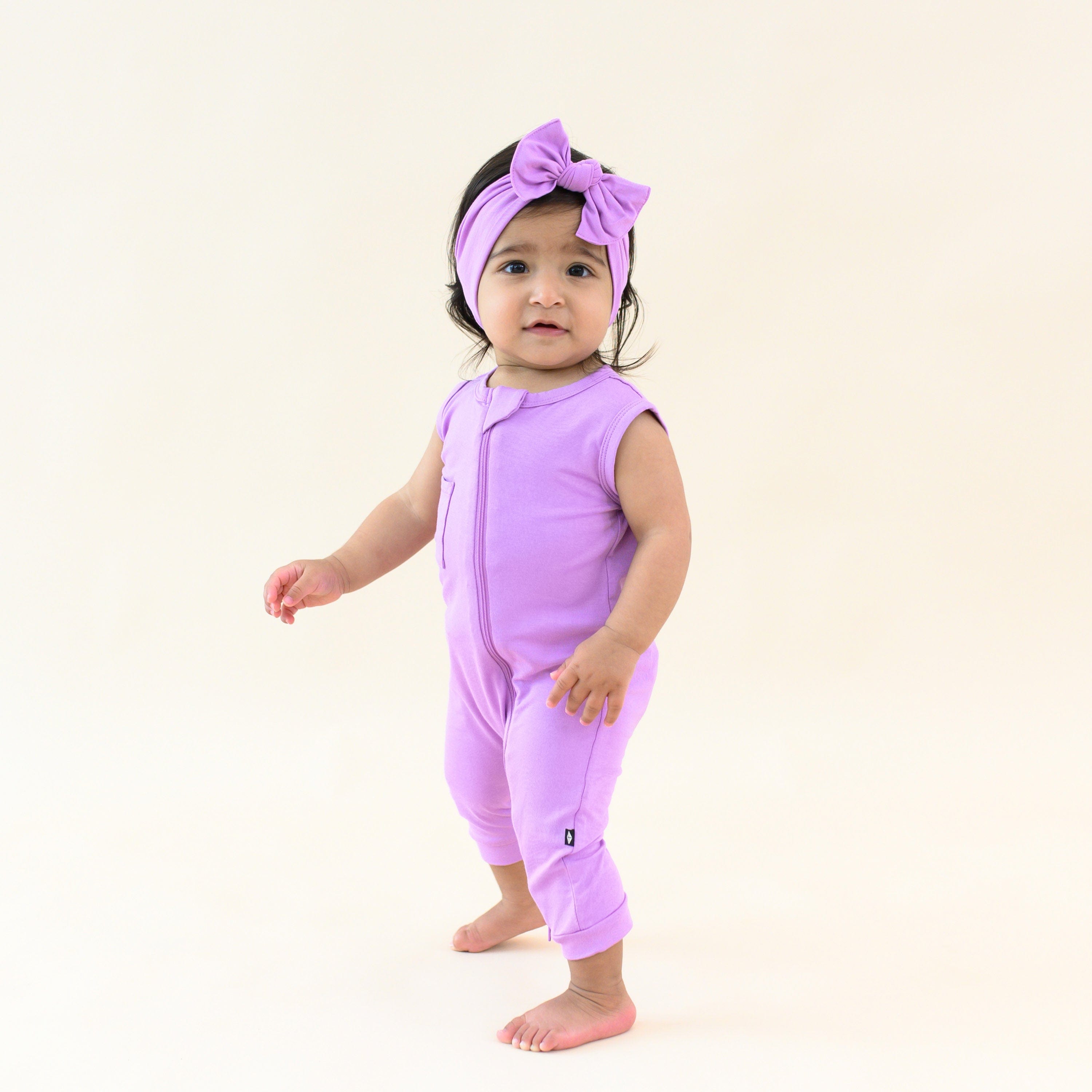 Zippered Sleeveless Romper in Poi