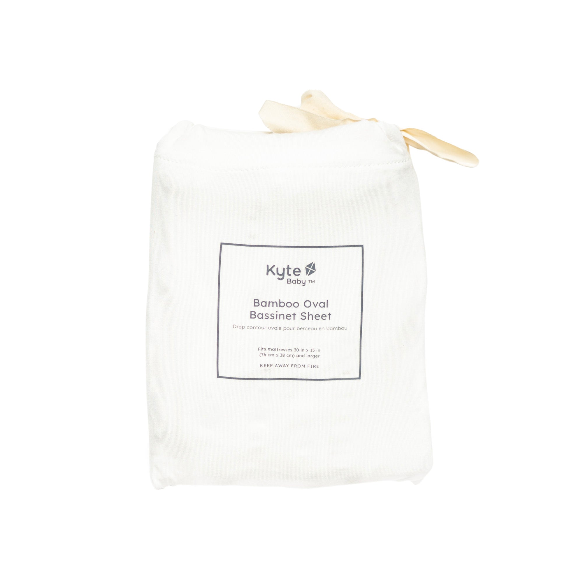 Oval Bassinet Sheet in Cloud