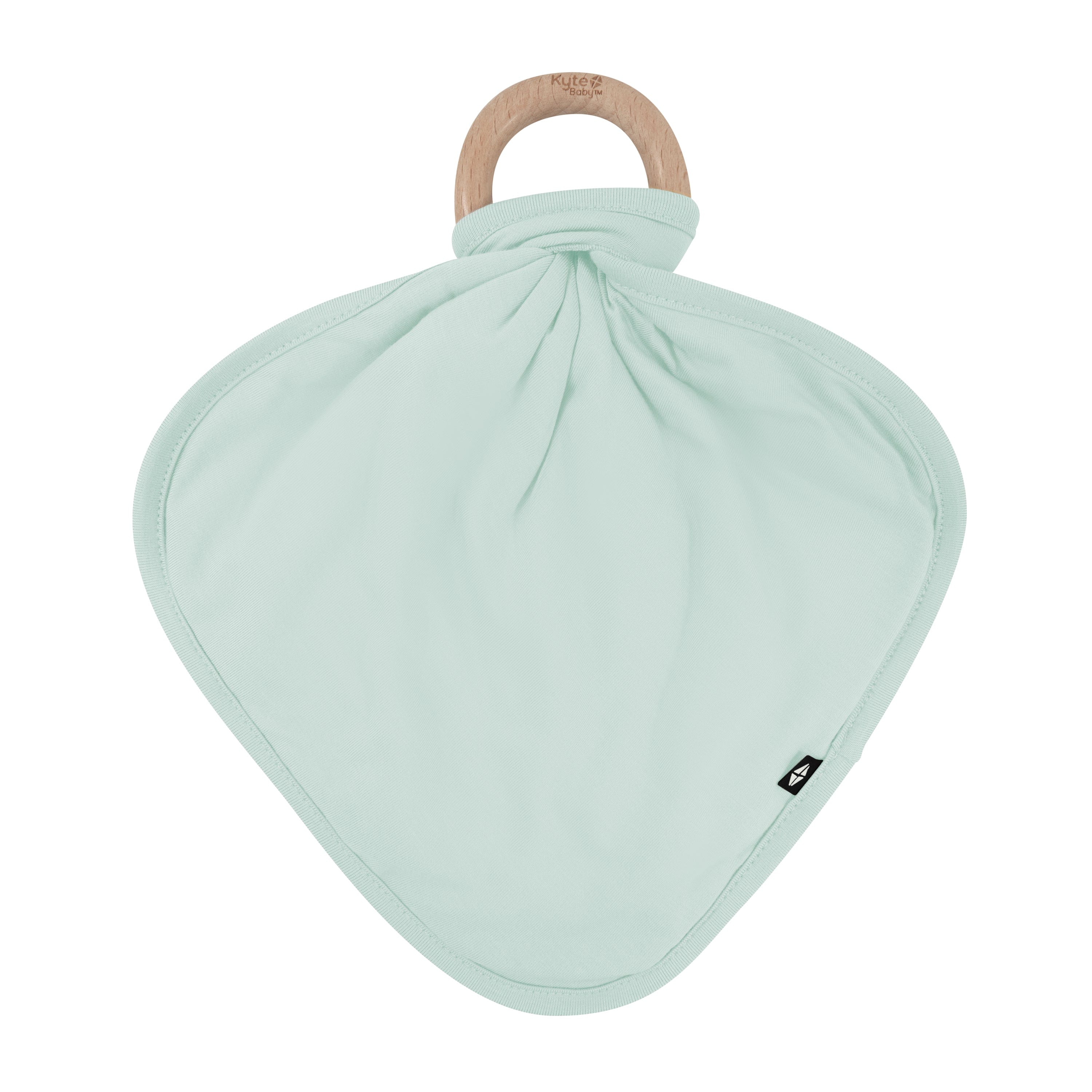 Lovey in Sage with Removable Wooden Teething Ring