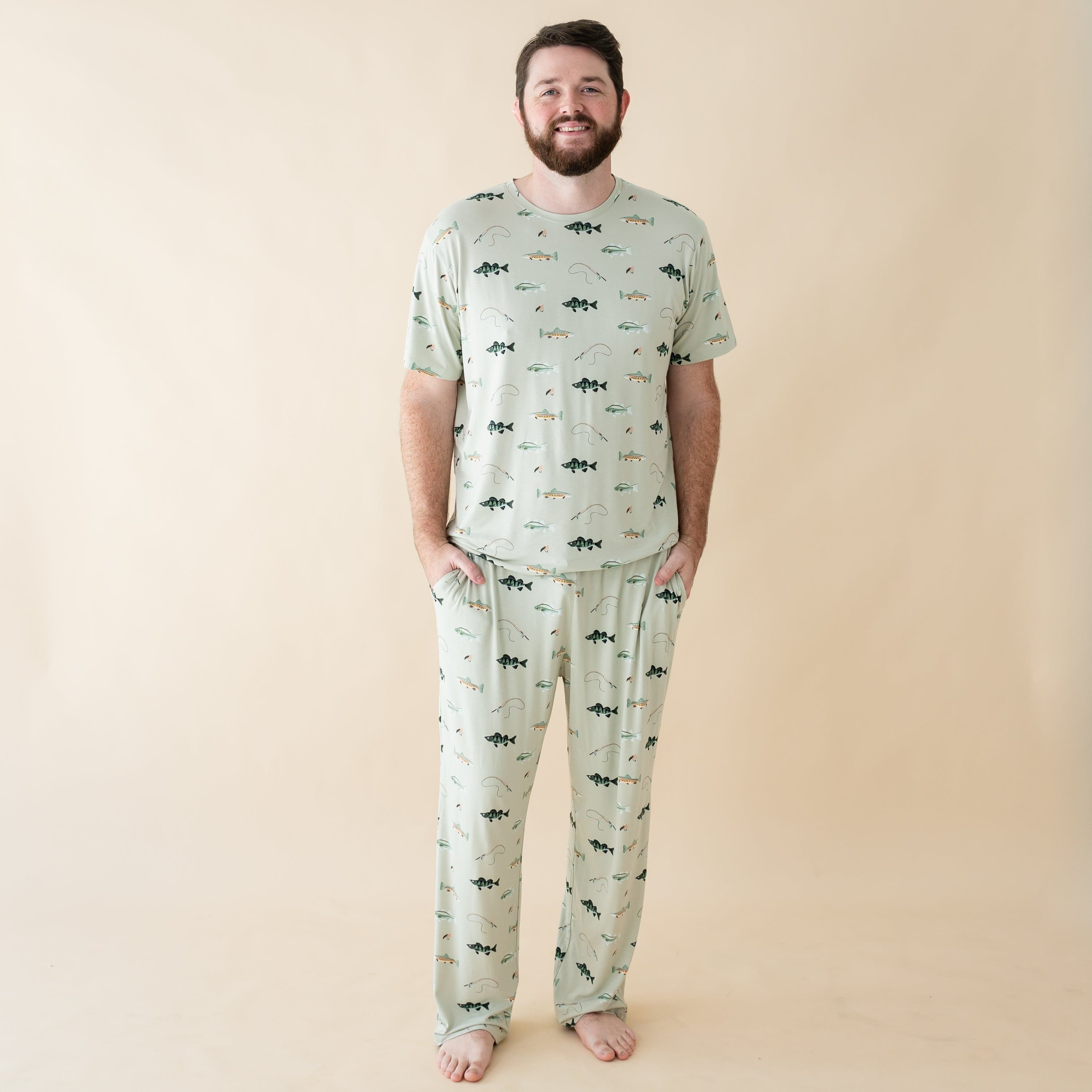 Men's Lounge Pants in Fishing